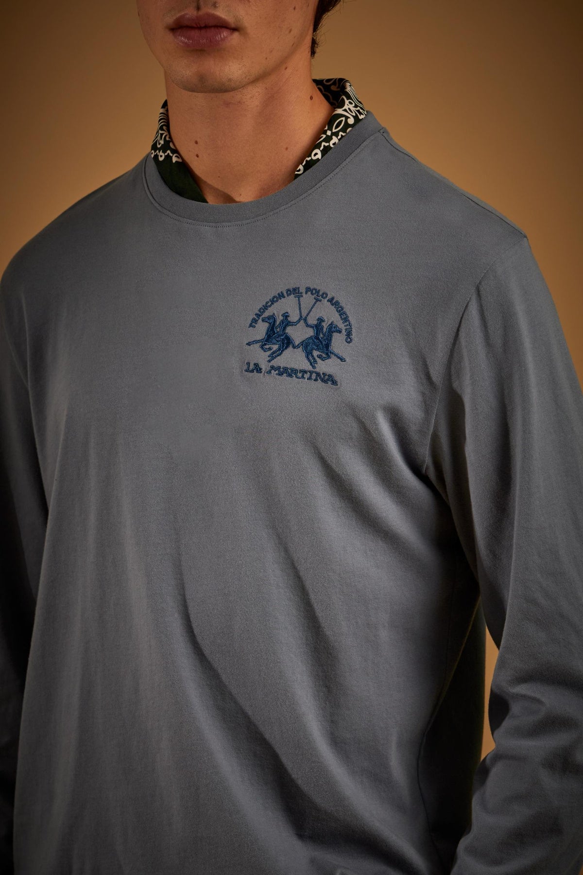 T-shirt girocollo uomo jersey cotone team logo - Ervin