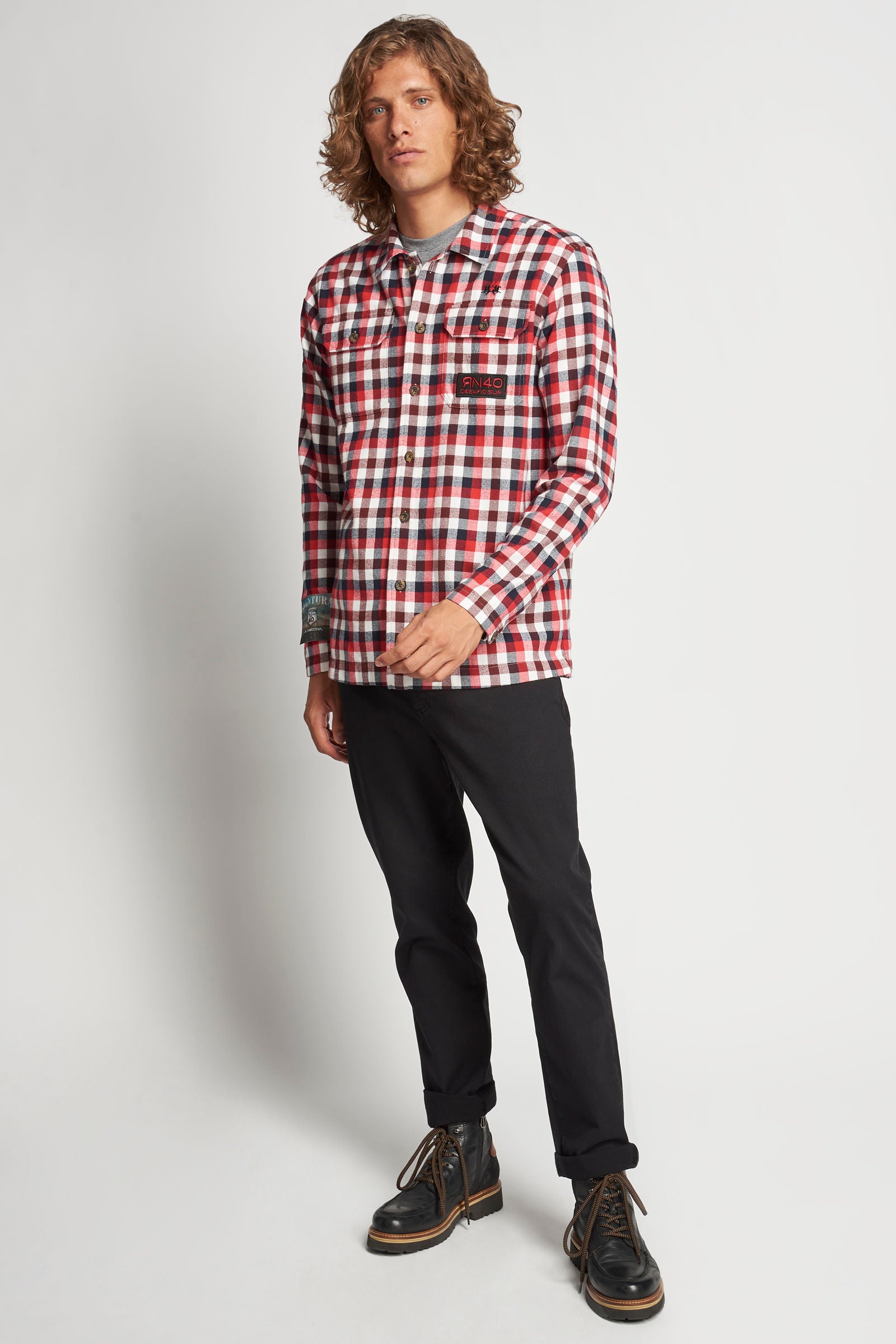 Chequered cotton shirt