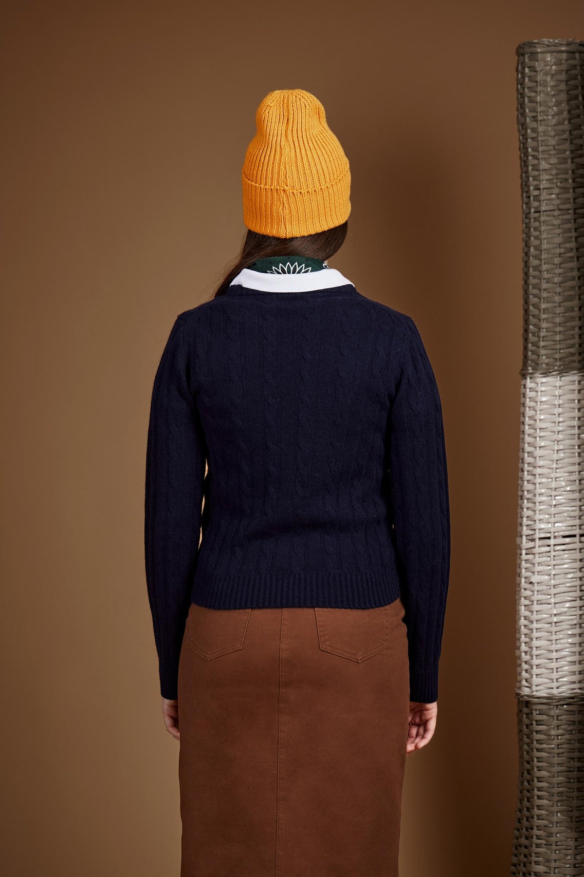 Damenpullover mit Zopfmuster aus Kaschmirmischung - Emilse