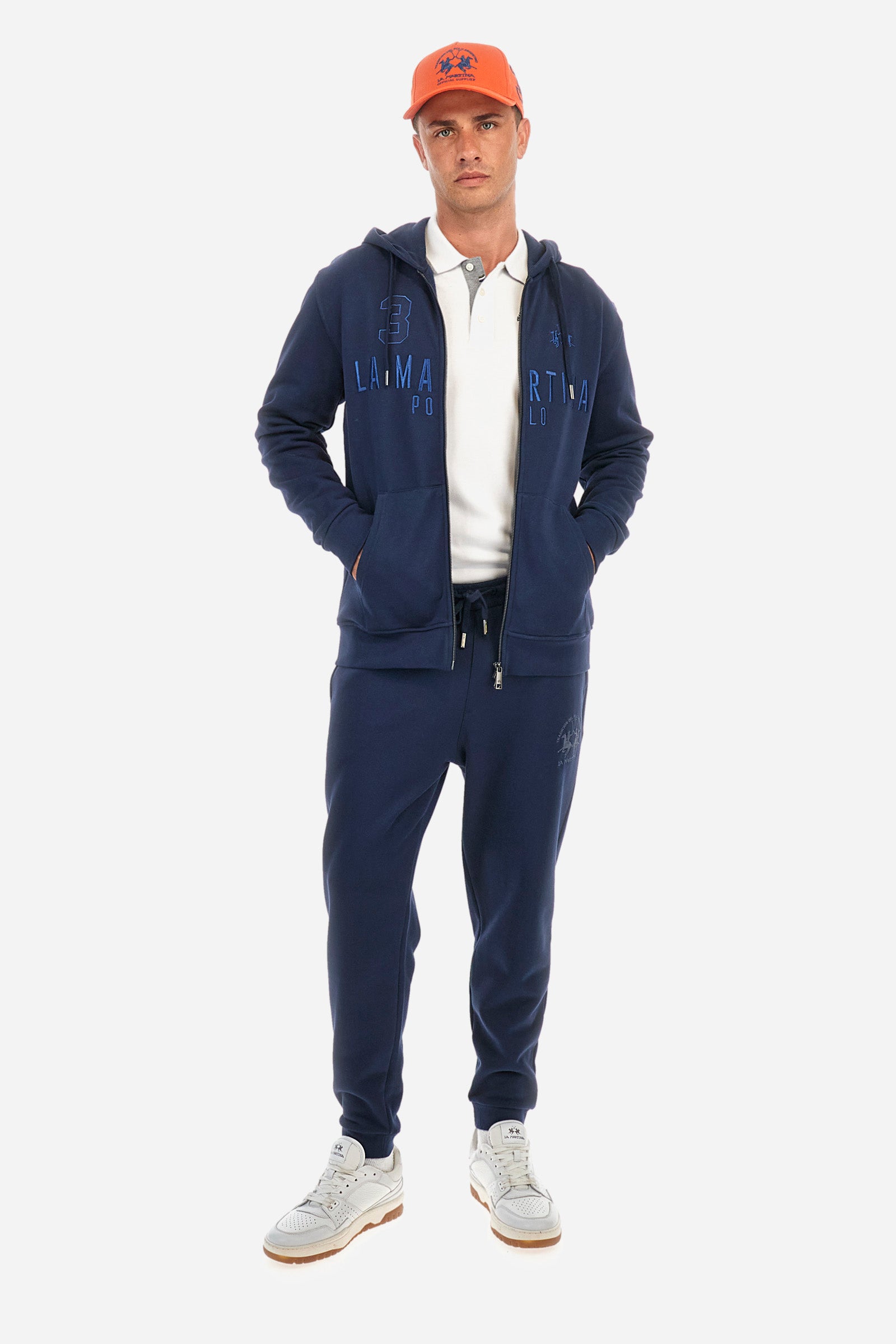 Regular fit cotton jogging bottoms - Zaheer