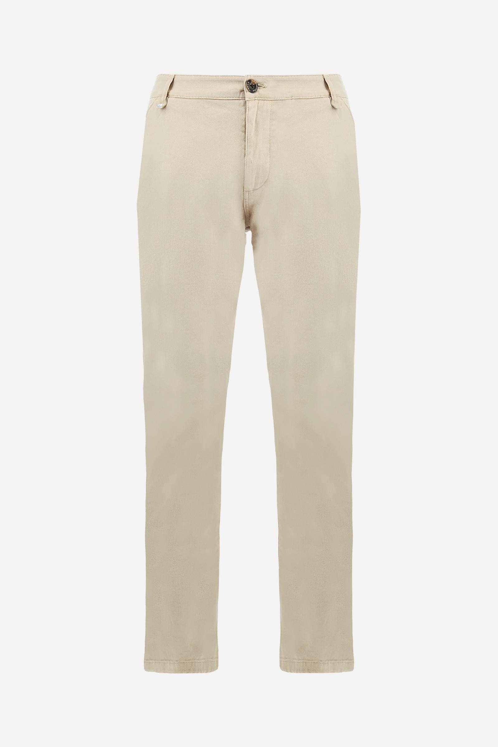 Pantalón chino hombre sarga teñido en prenda - Breighann