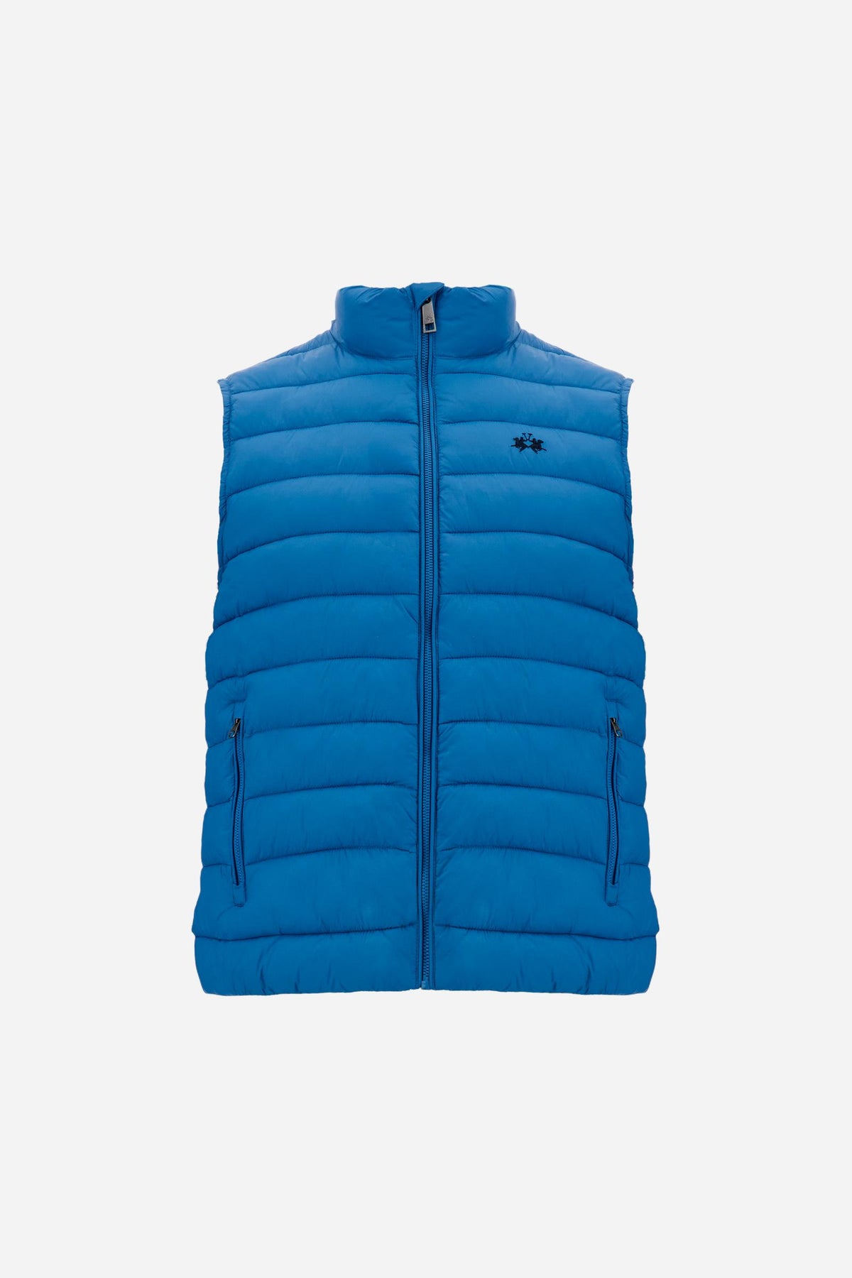 Men's sleeveless nylon down jacket with small logo - Damir