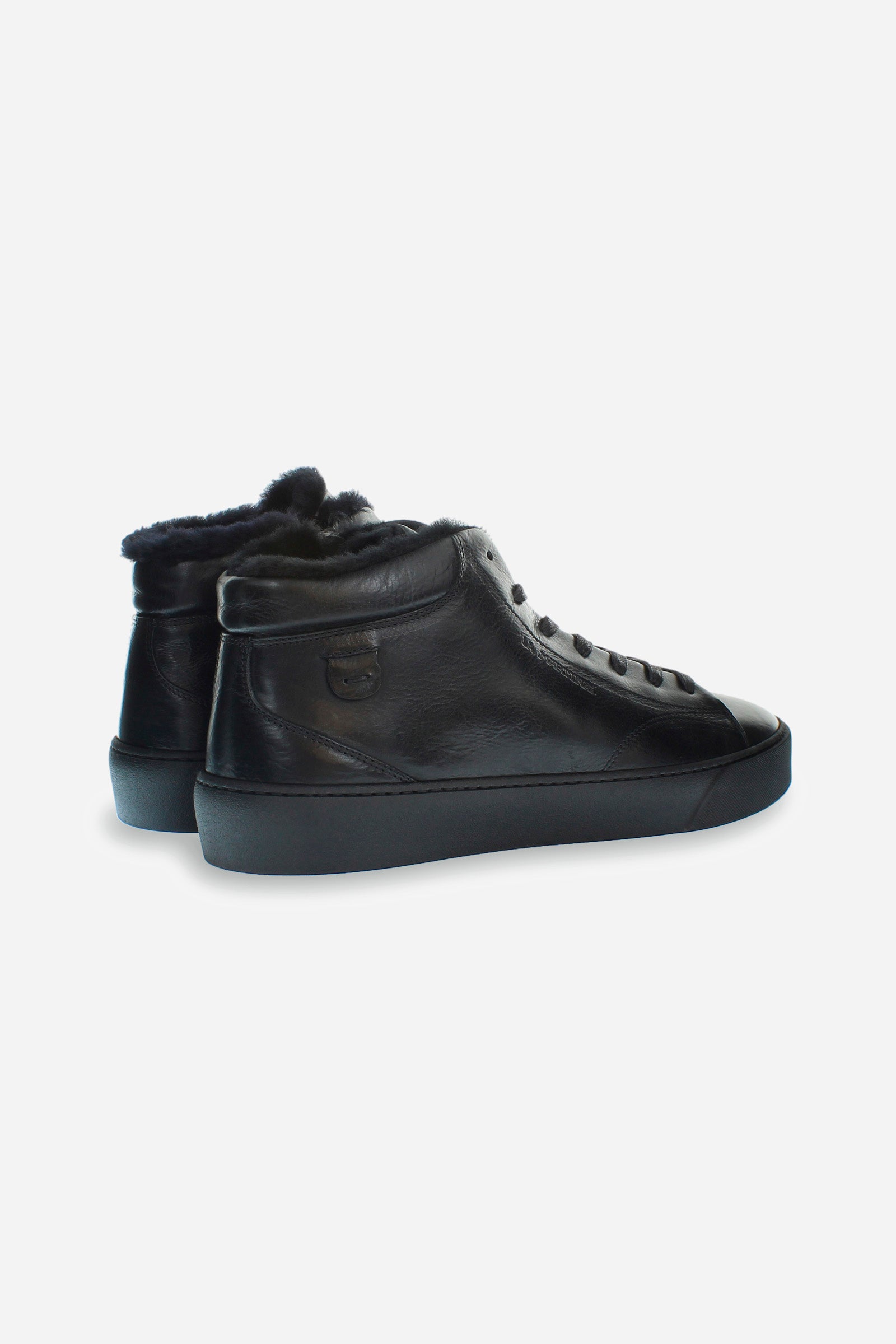 Men's trainer in leather