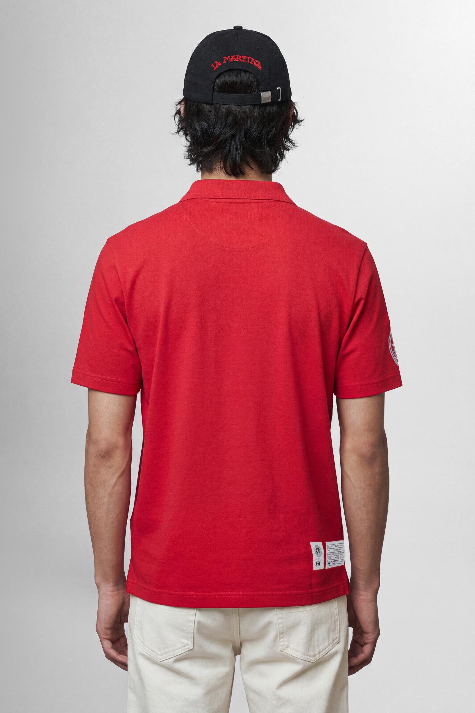 Polo manica corta in jersey di cotone – Limited Edition “Ride and Strike”