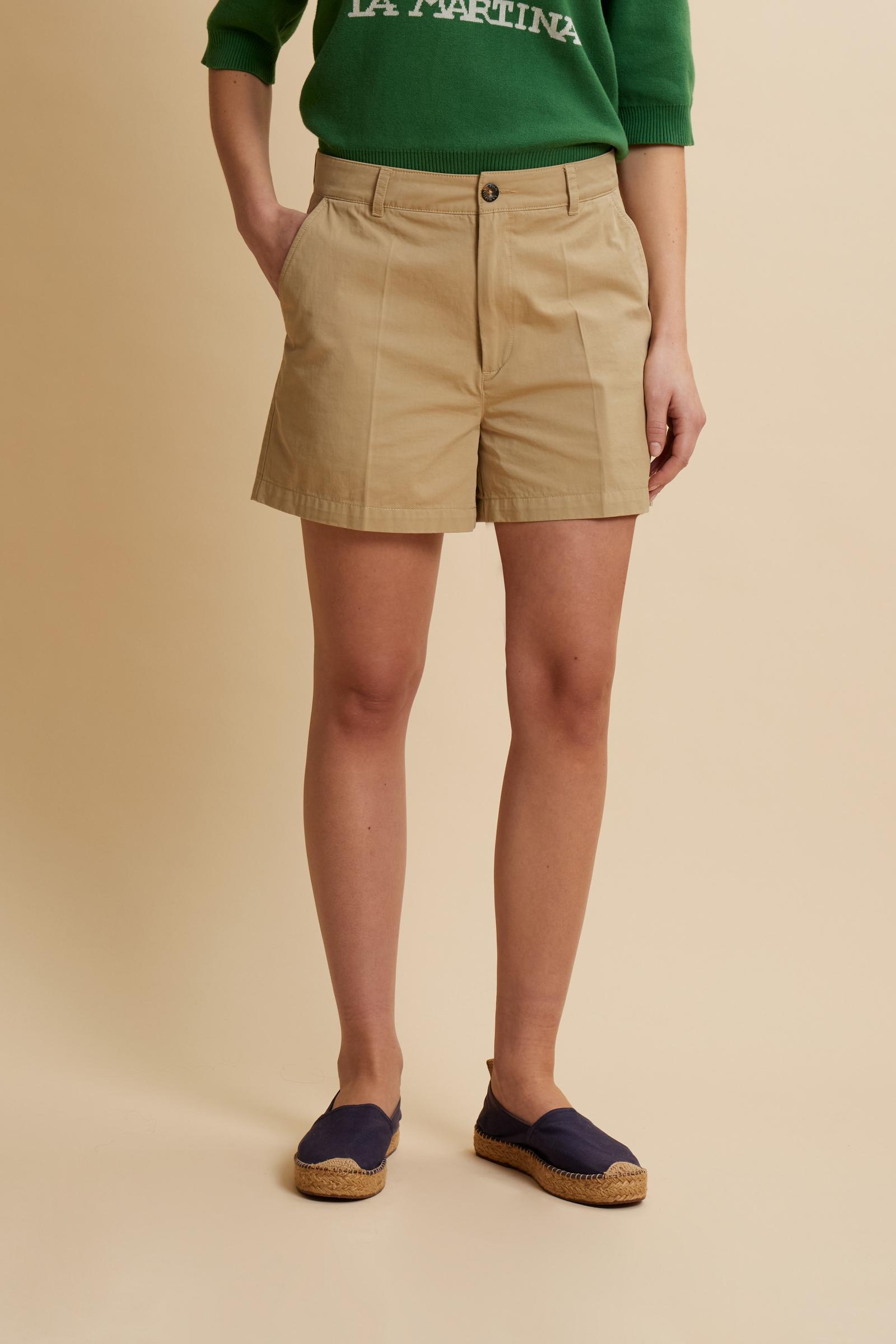 Women’s cotton twill Bermuda shorts – Cecilia