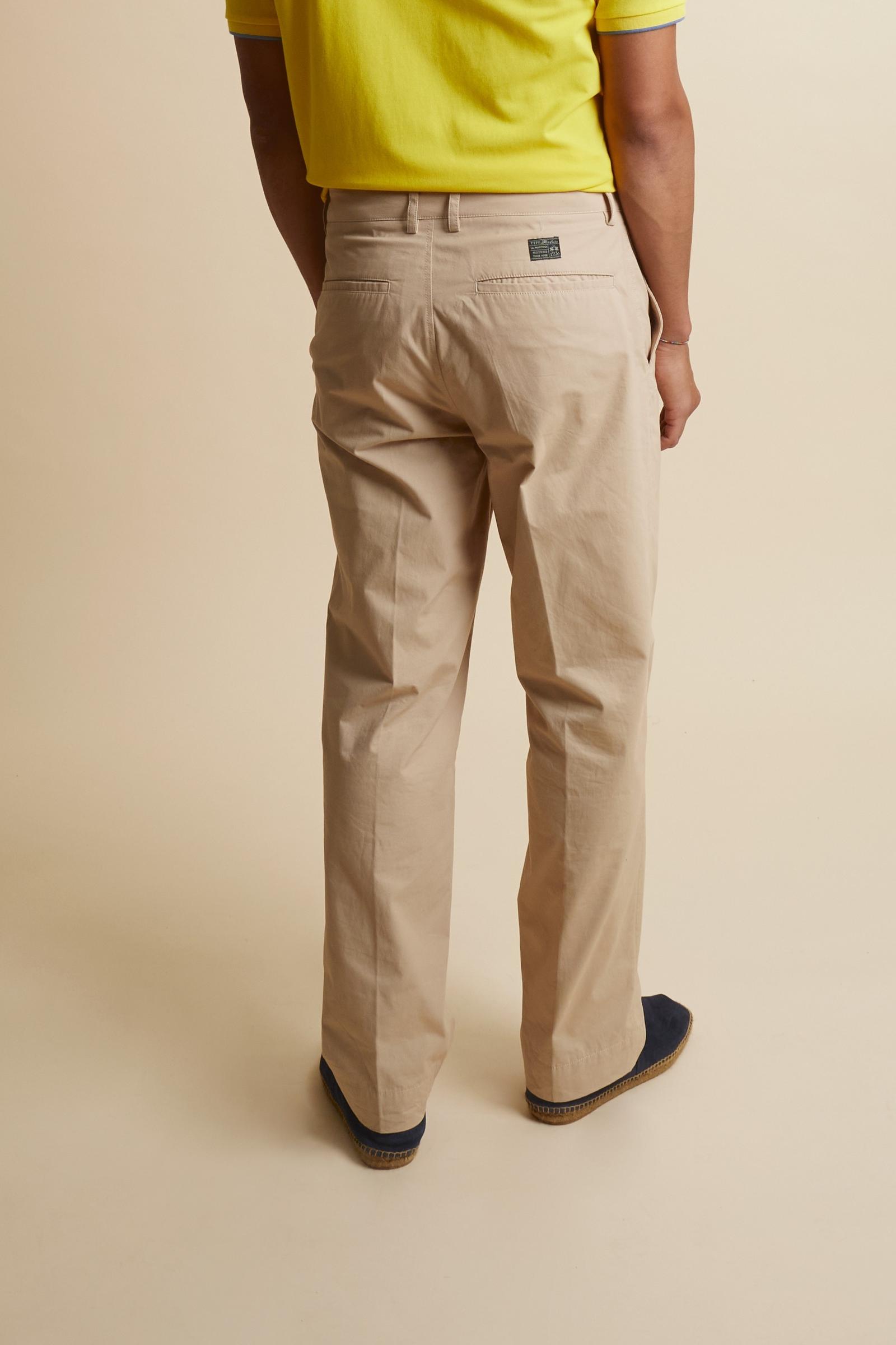 Men’s cotton poplin chino trousers - Cassian
