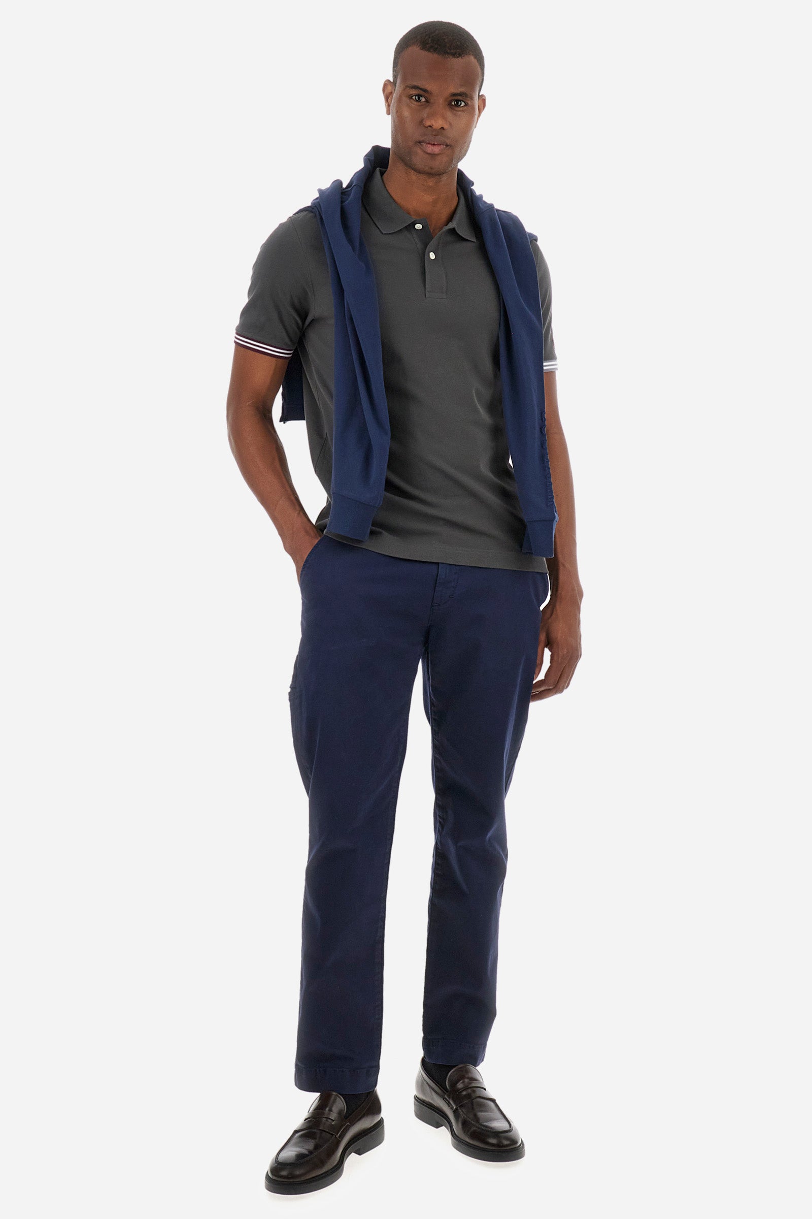 Polo regular fit in cotone elasticizzato - Zaccary