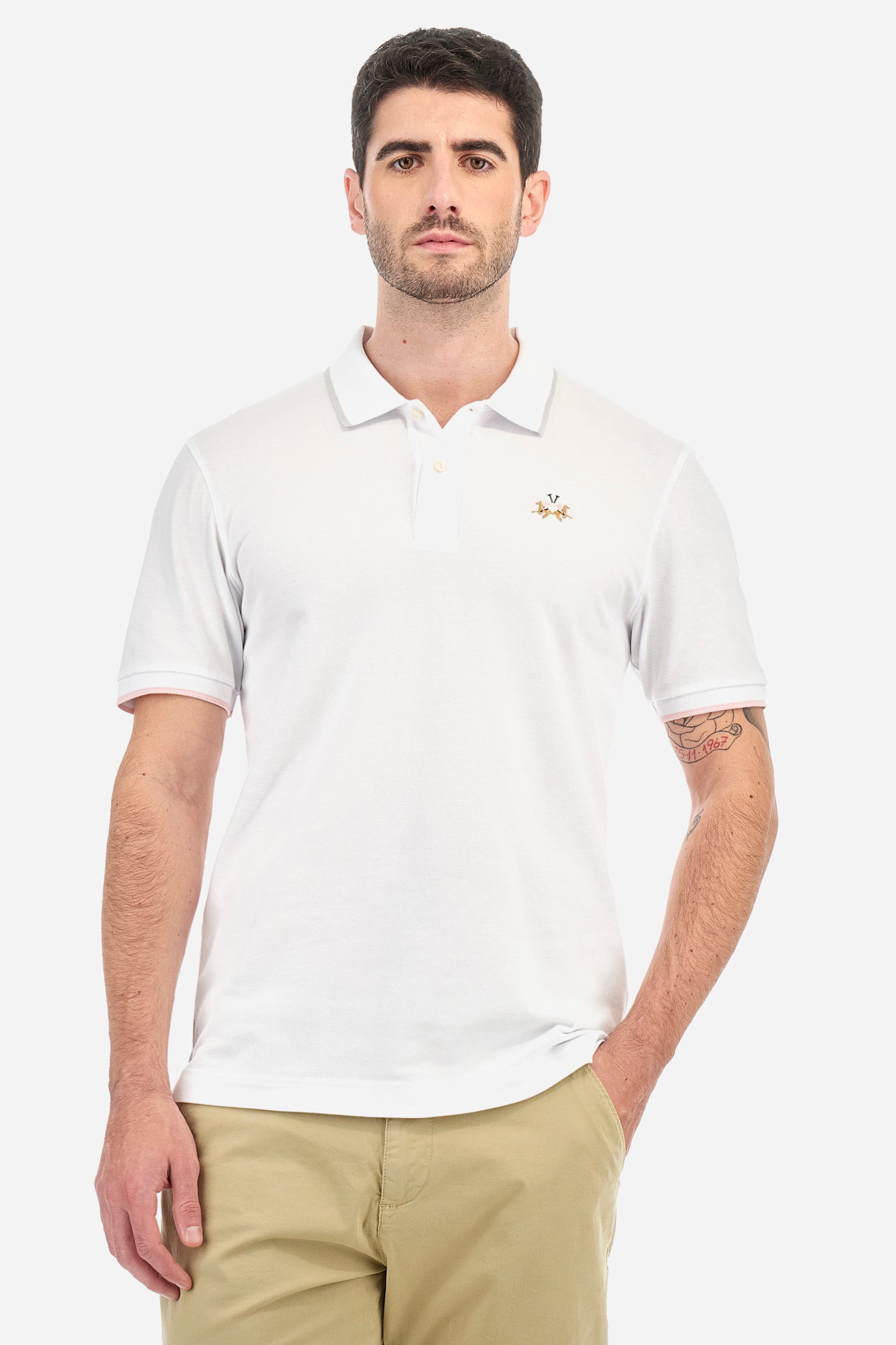 Polo coupe slim en coton piqué stretch - Russell