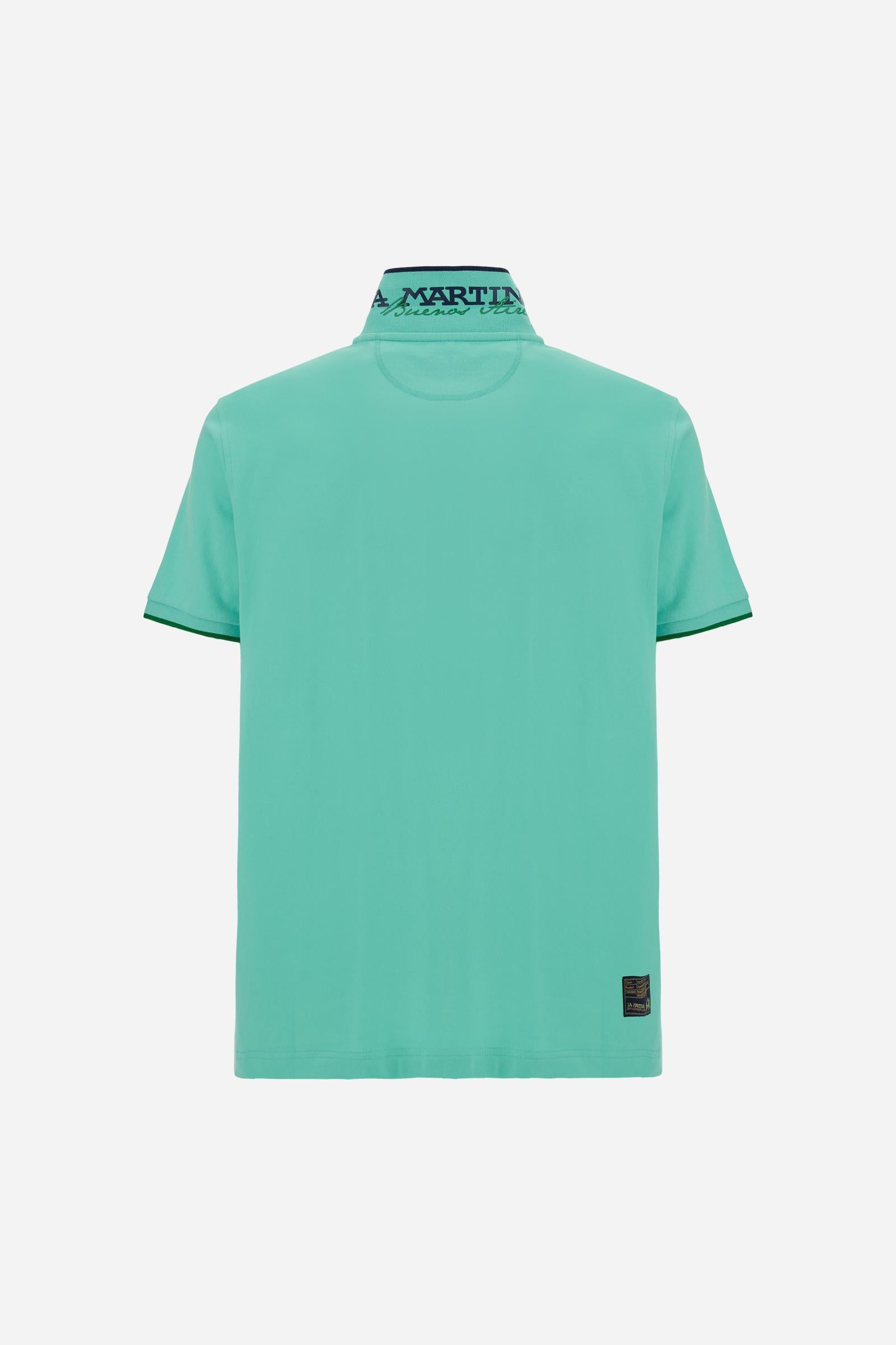 Men’s regular fit stretch piqué polo shirt Essential – Russell