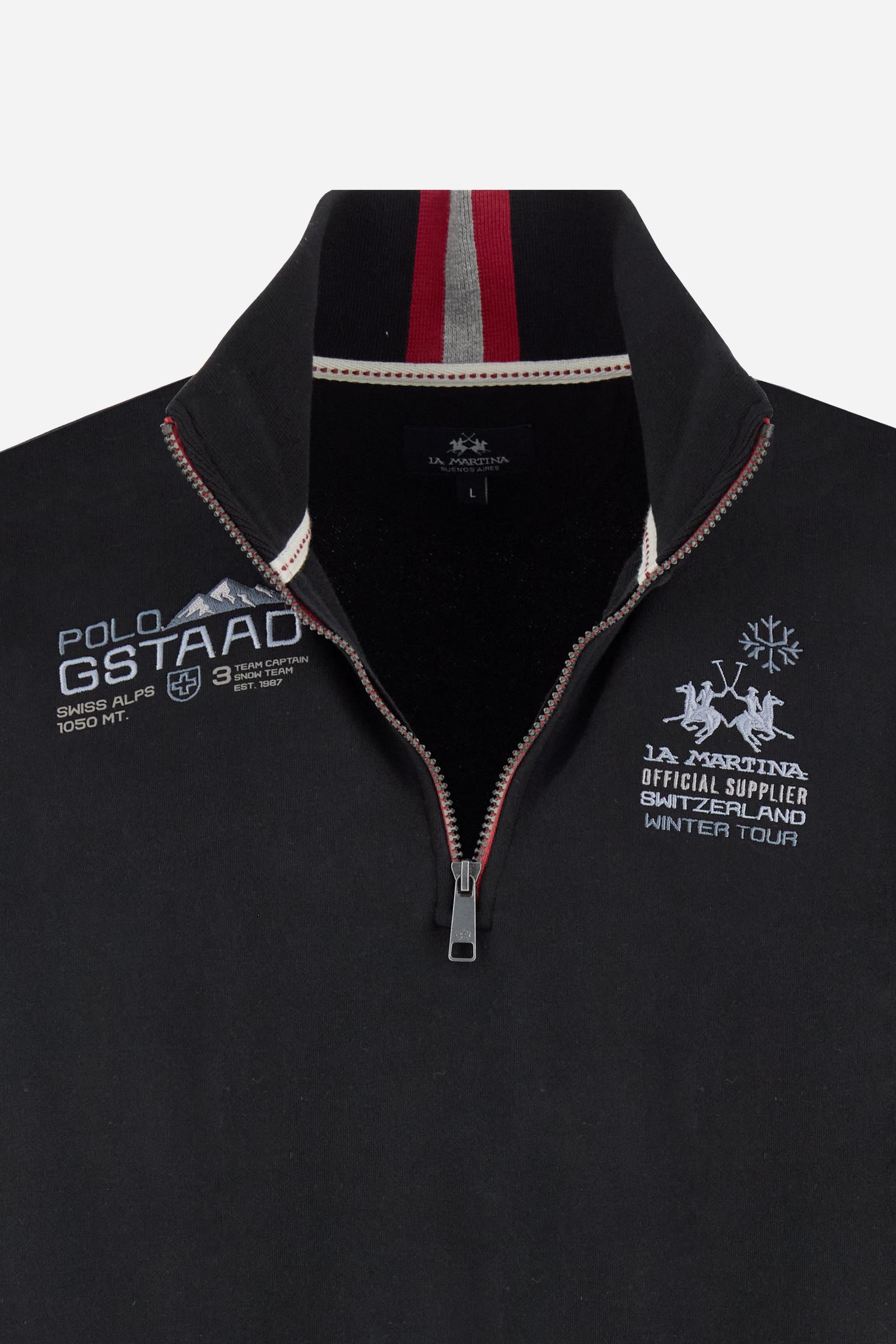 Men’s half‑zip mock‑neck sweatshirt - Boris