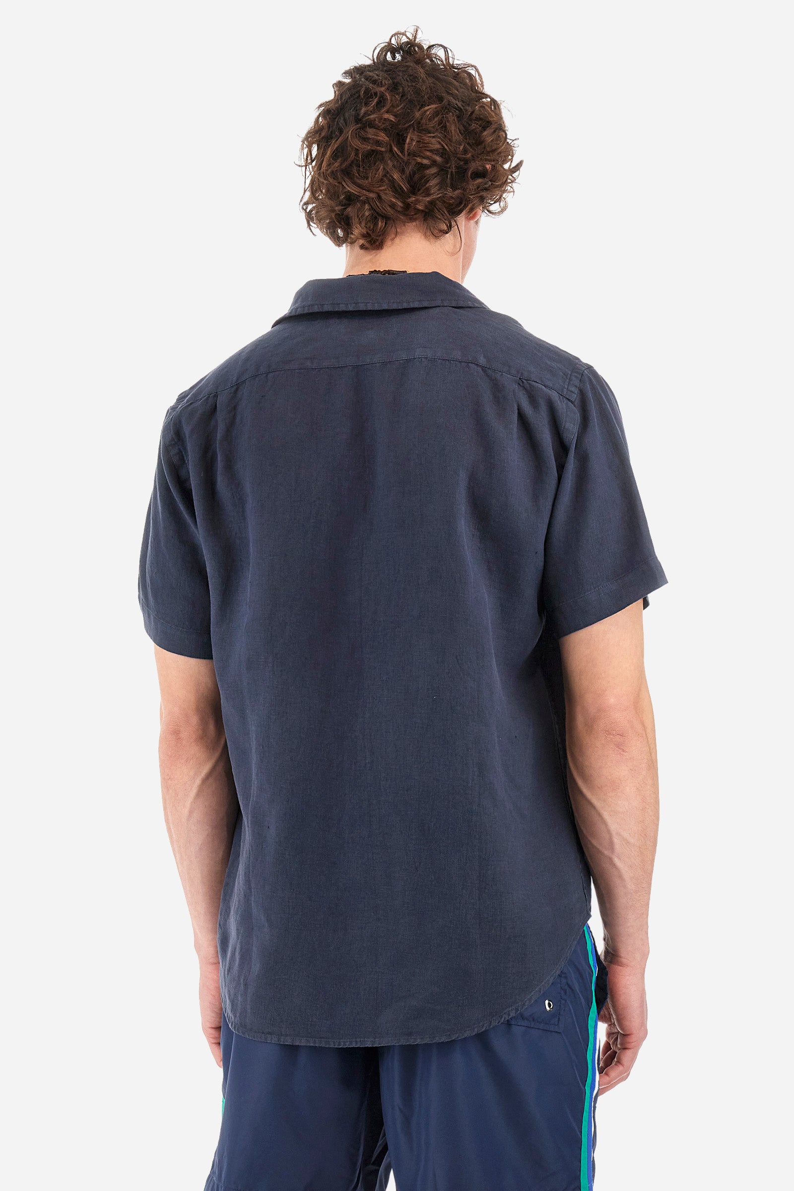 Kurzärmeliges Hemd aus Leinen - Varoun