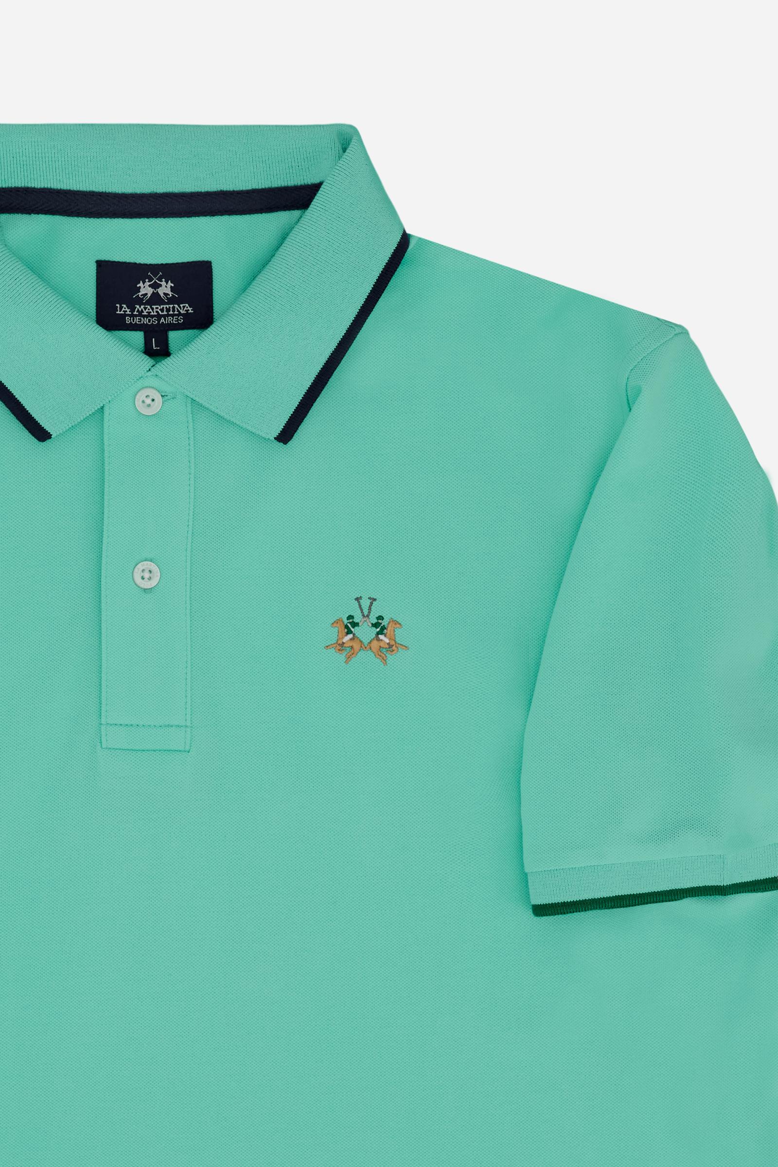 Men’s regular fit stretch piqué polo shirt Essential – Russell