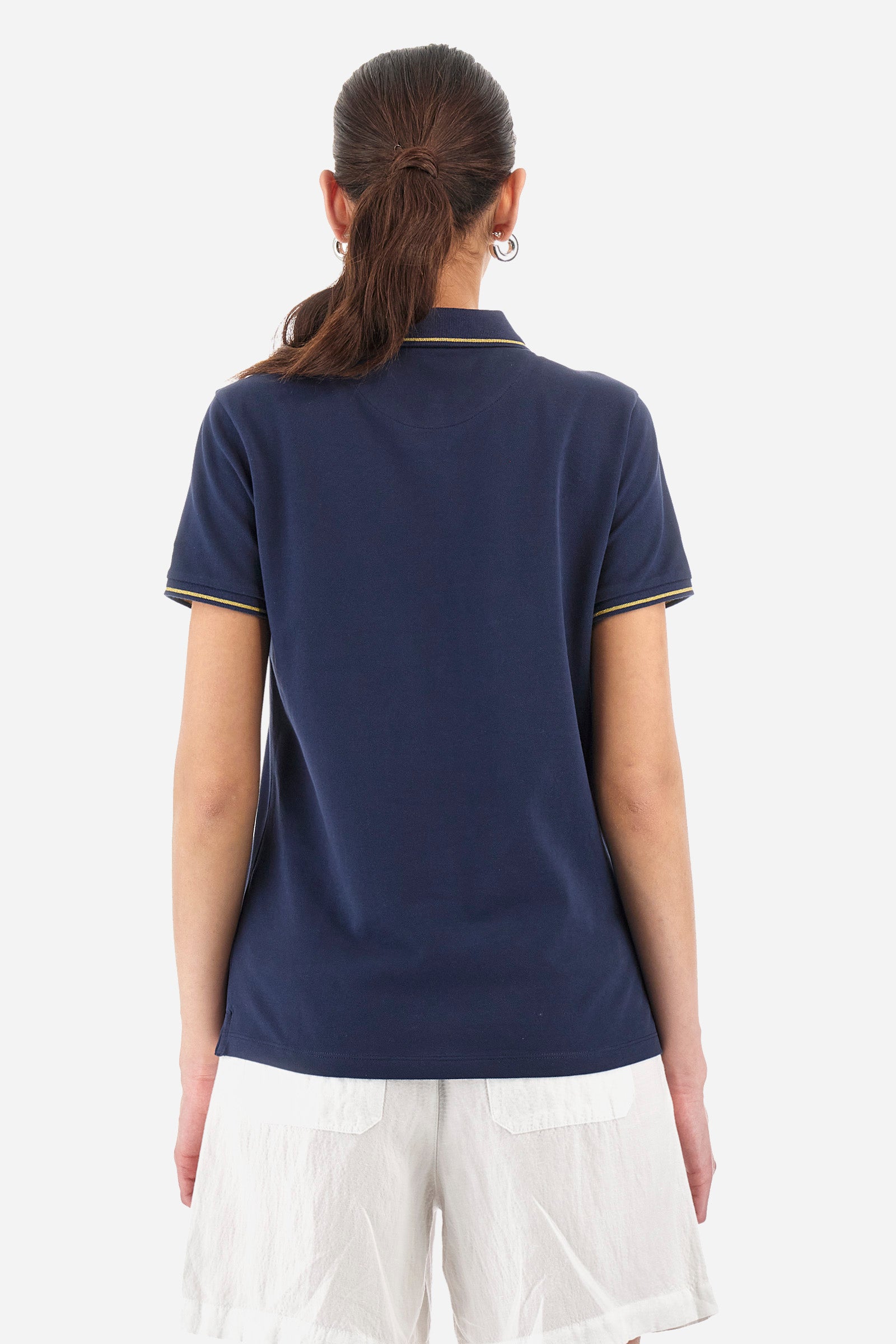 Poloshirt aus Stretch-Baumwolle Regular Fit – Yerina