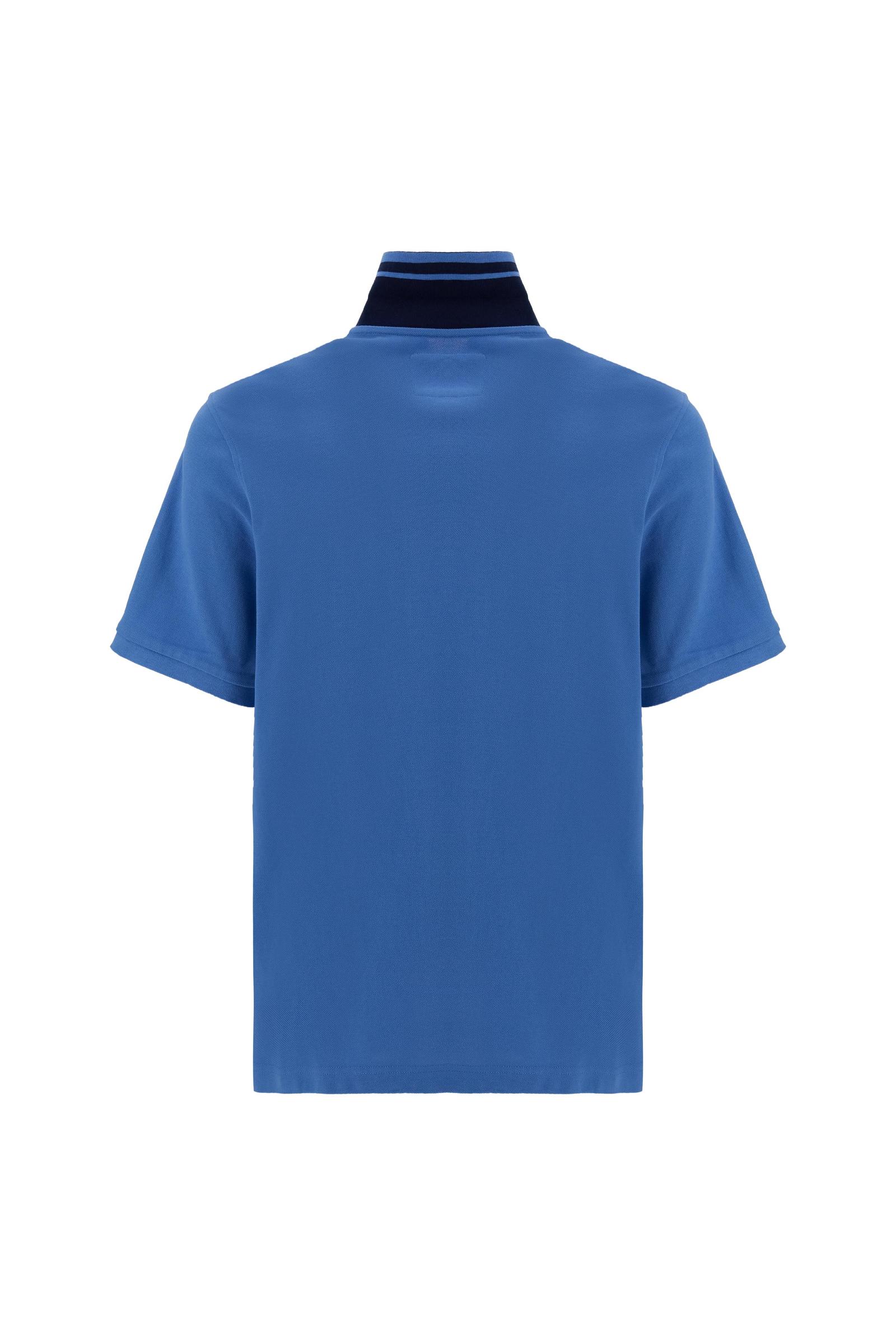 Men’s short-sleeve piqué polo shirt with 3D maxi logo – Coty
