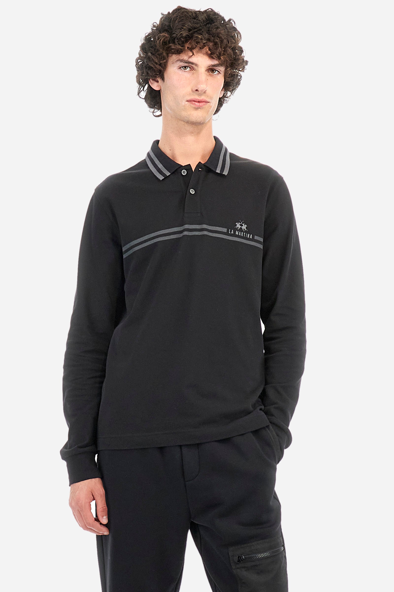 Poloshirt aus Stretch-Baumwolle, Regular Fit – Zacary