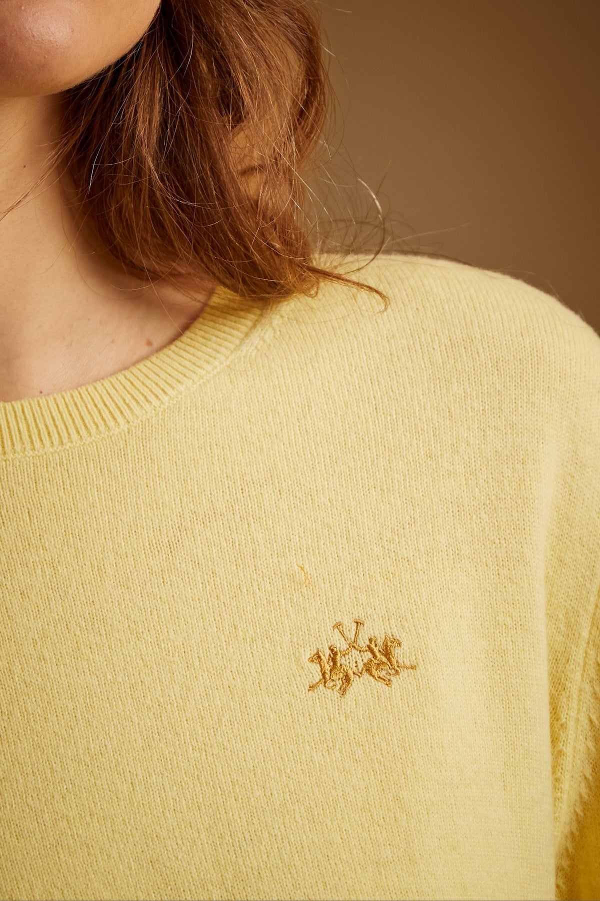 Jersey de cuello redondo para mujer en lana de cordero - Eneida