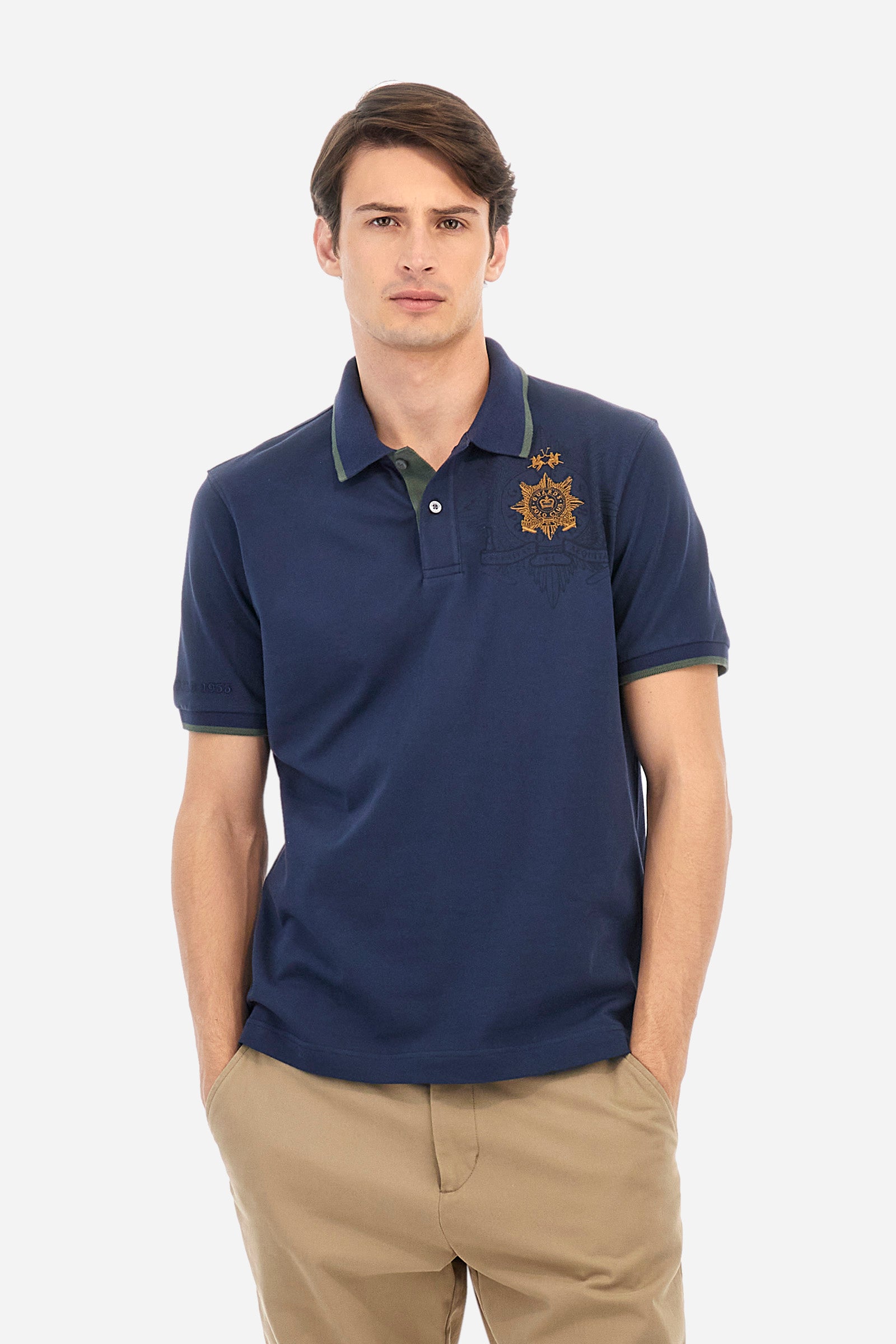 Guards polo shirt in piqué cotton in regular fit - Anfione