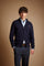 Full zip lambswool sweater with tricolor logo - Edric