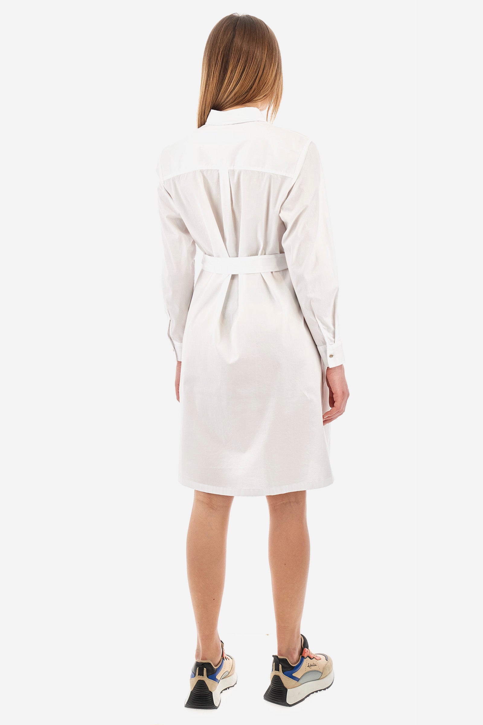 Kleid aus Stretch-Baumwolle Regular Fit – Yaira