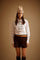 Women's cotton poplin shirt with epaulets - Doris