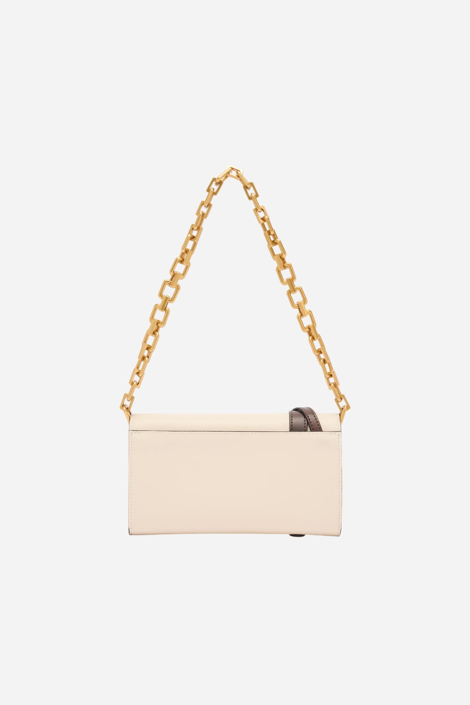 Portefeuille en cuir avec chaîne