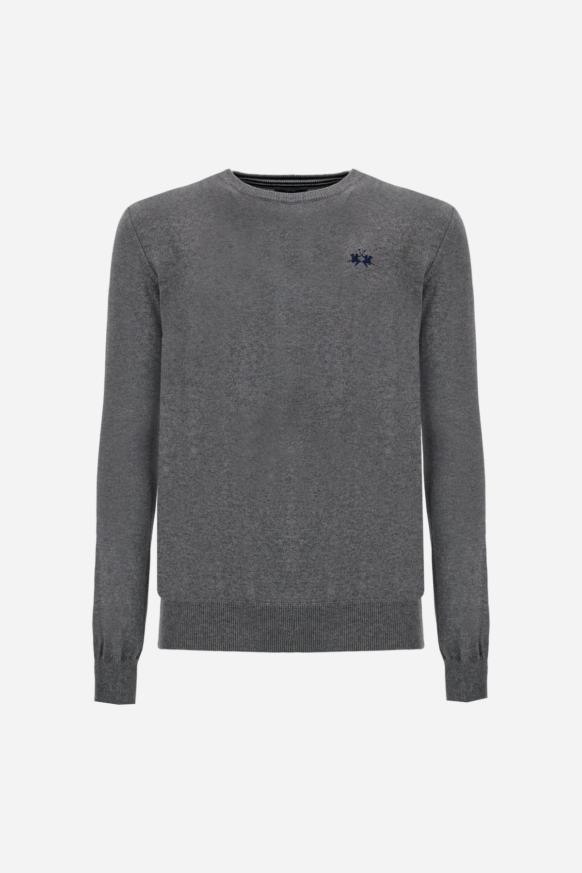 Men's crew neck wool blend sweater - Eloy