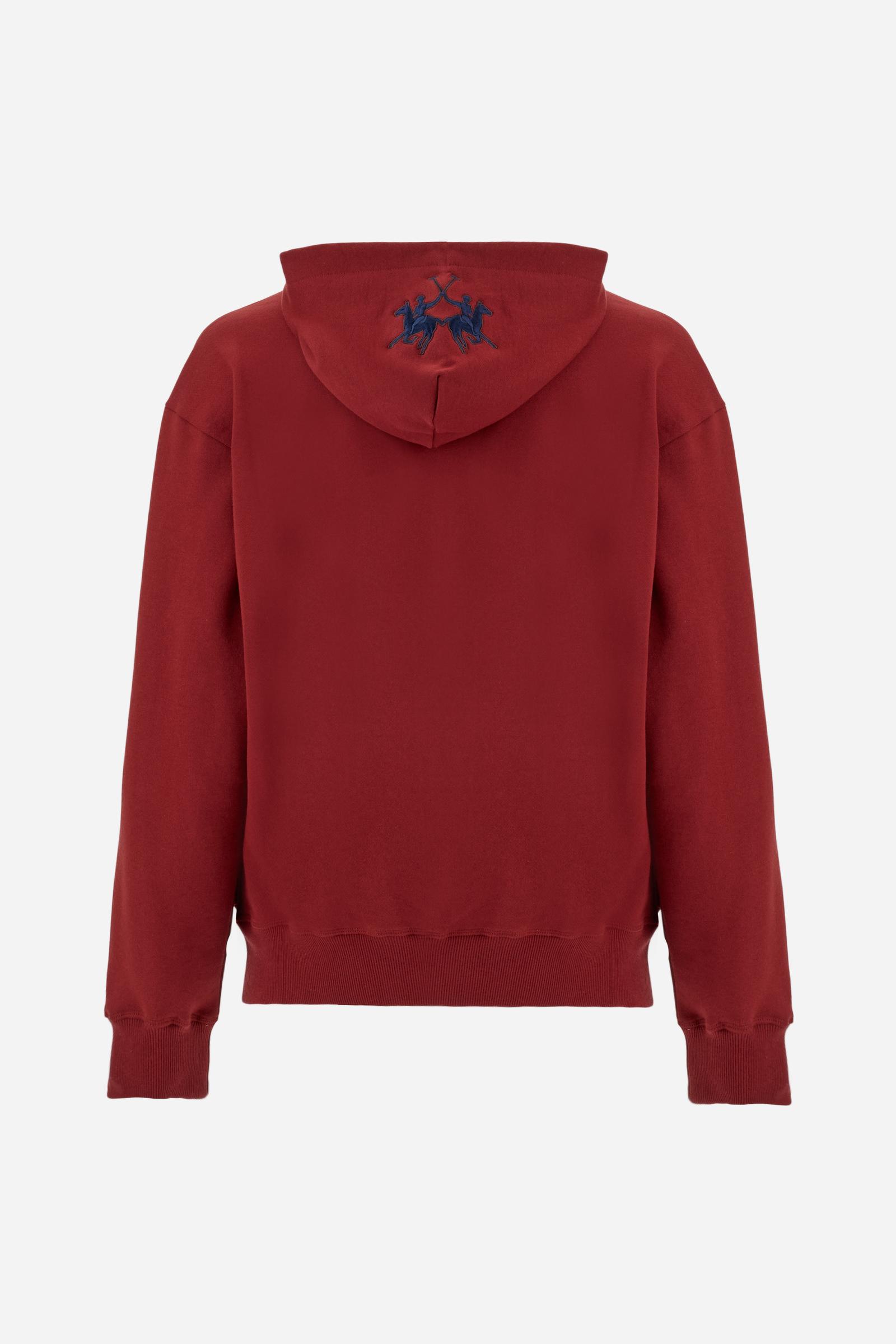 Herren-Sweatshirt mit Kapuze aus angerauter Baumwolle Harvard - Dubh