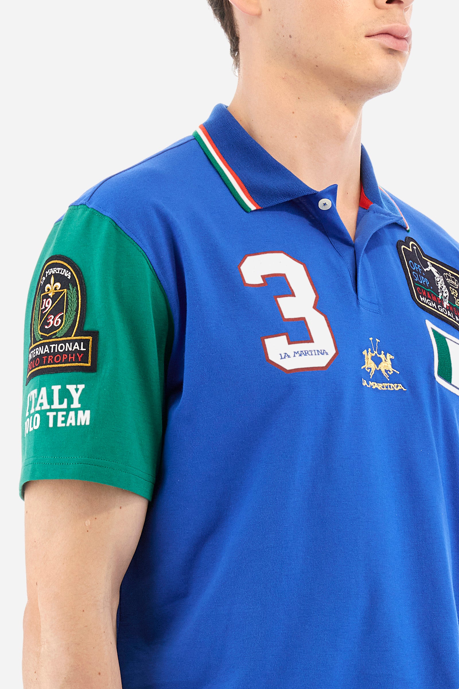 Short-sleeved Team polo shirt - Italy