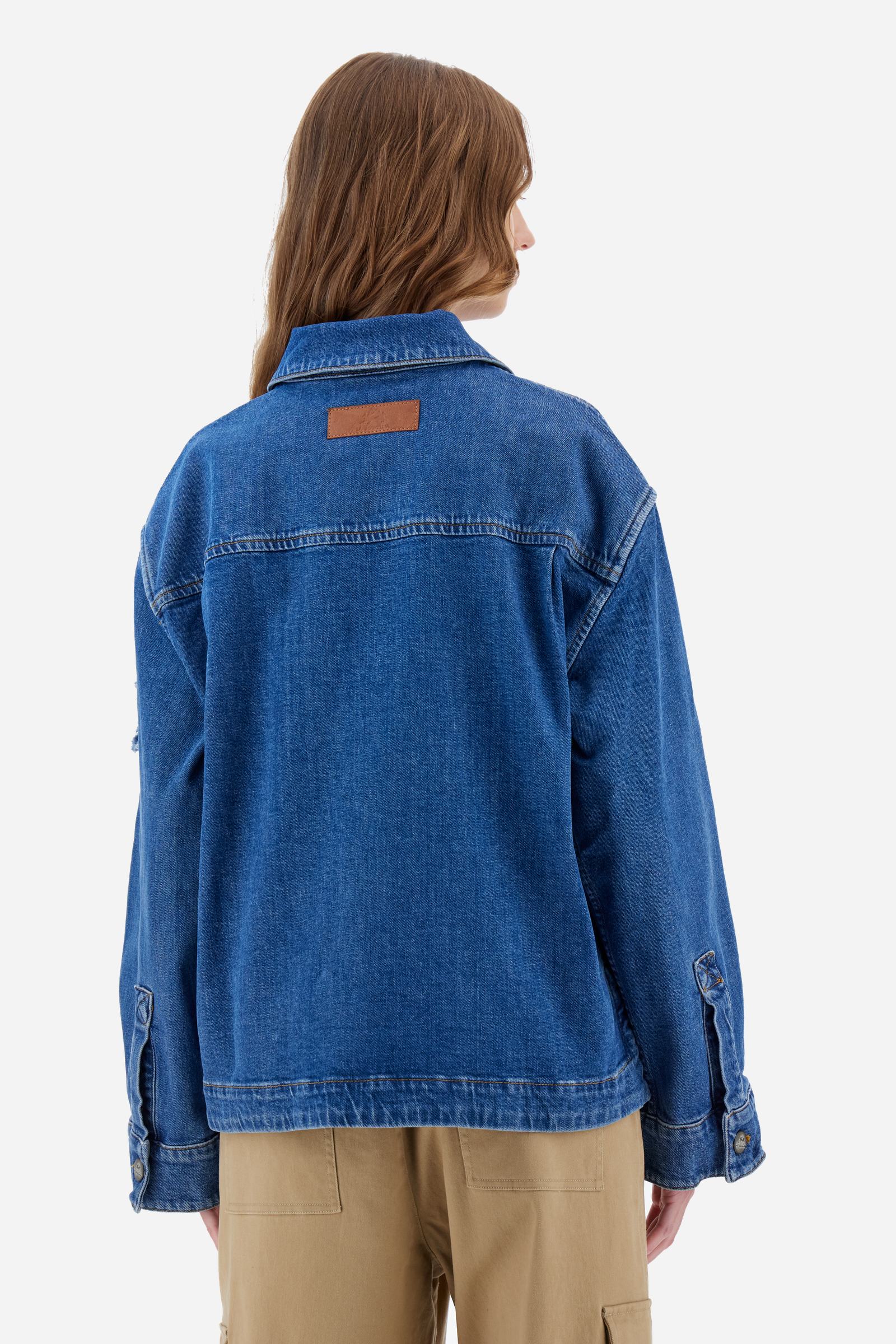 Chemise en jean pour femme avec patch - Belinda