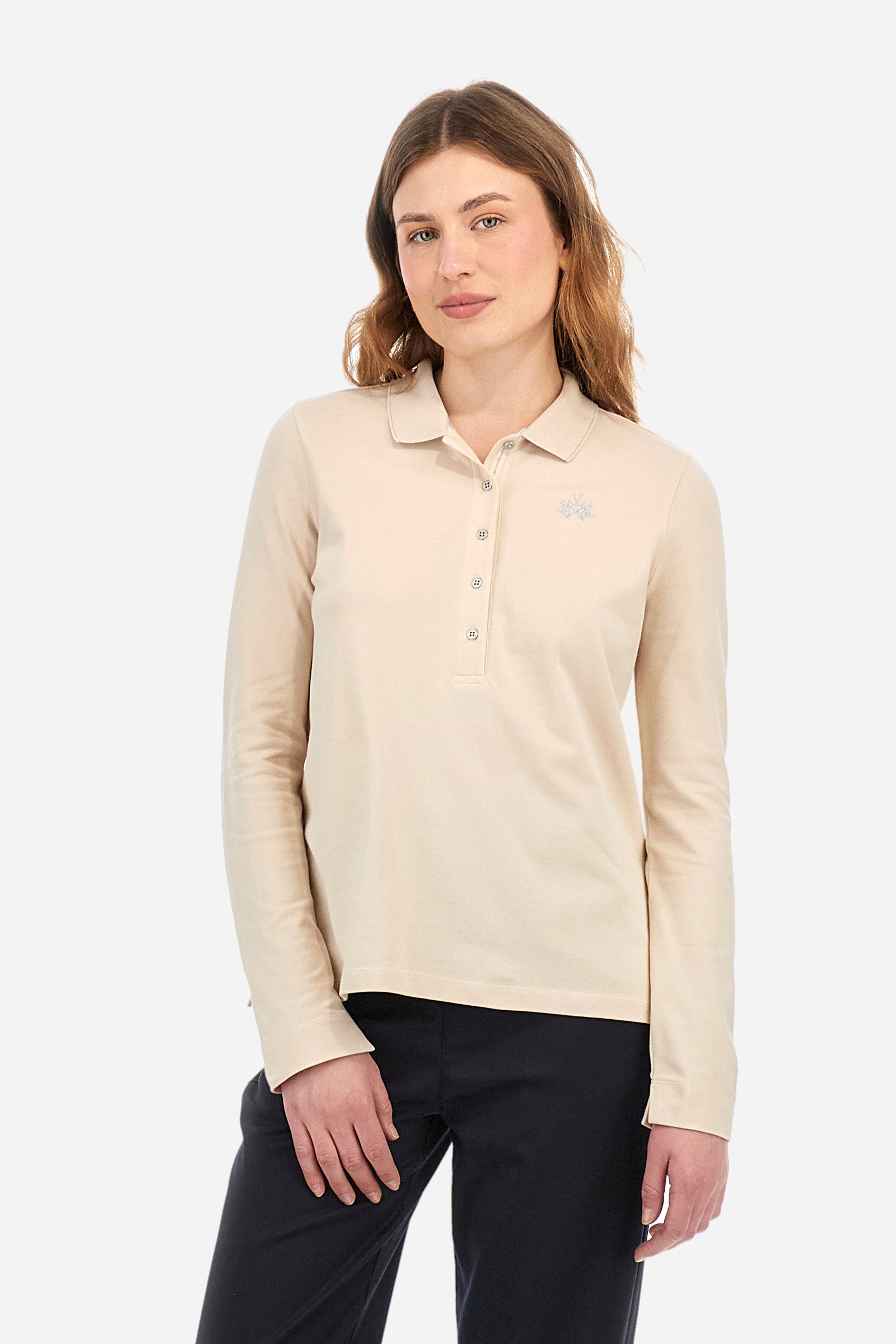 Polo de coupe classique en coton stretch - Zadie