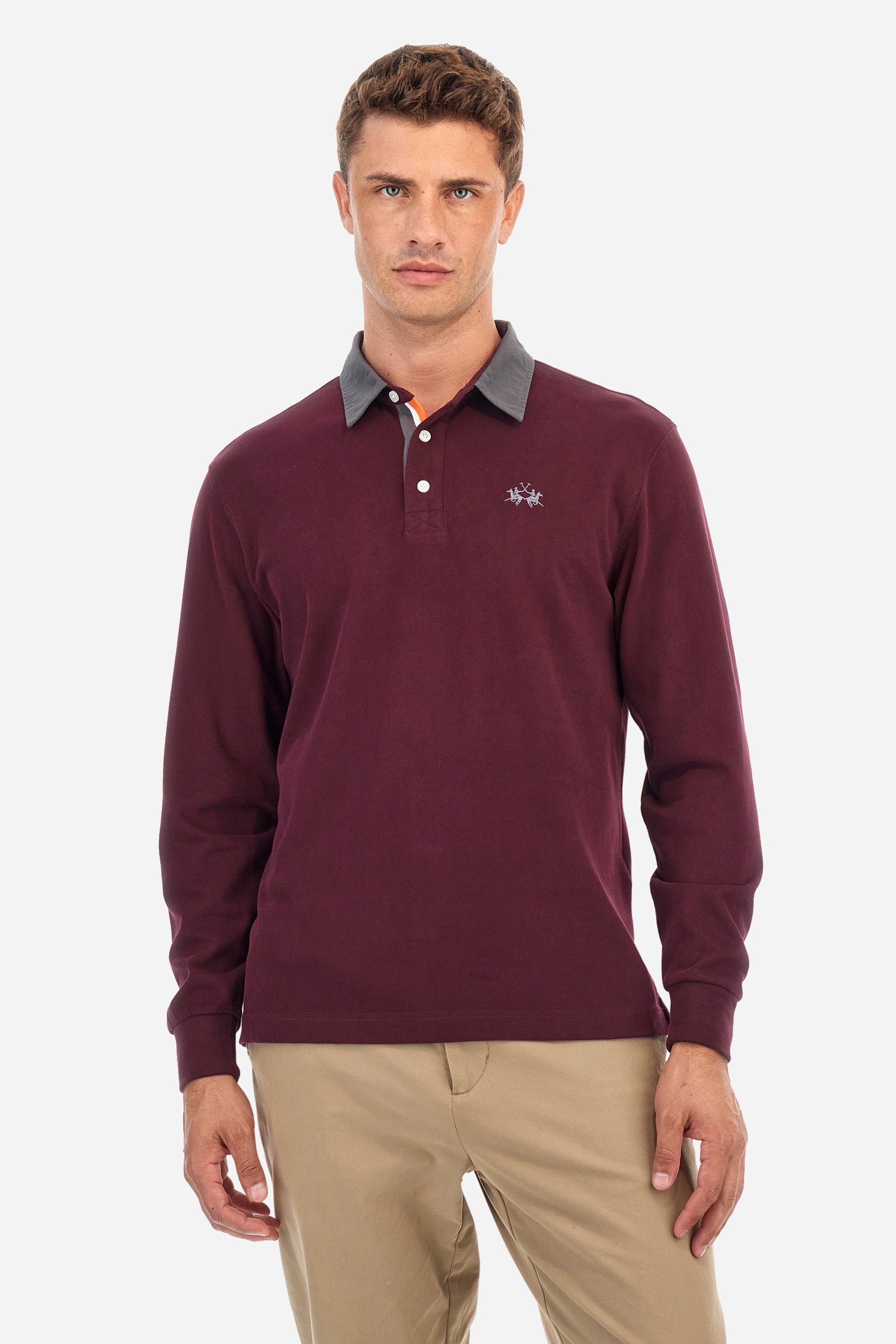 Regular-fit polo shirt in cotton - Ruggero