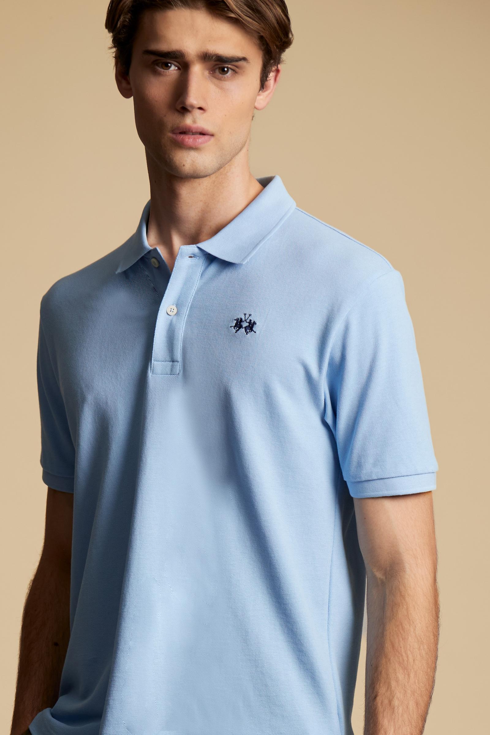 Men’s short sleeve cotton piqué polo shirt – Tex