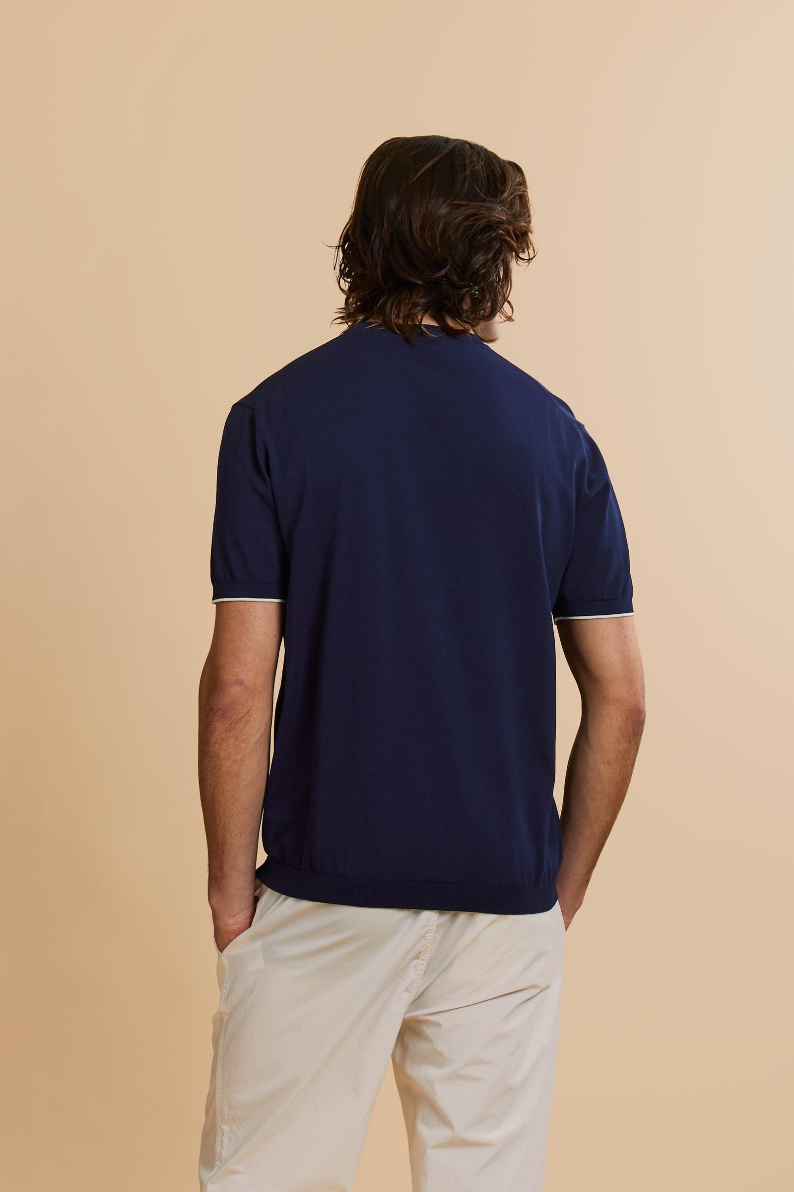 Men’s cotton and silk crewneck sweater - Carbonell