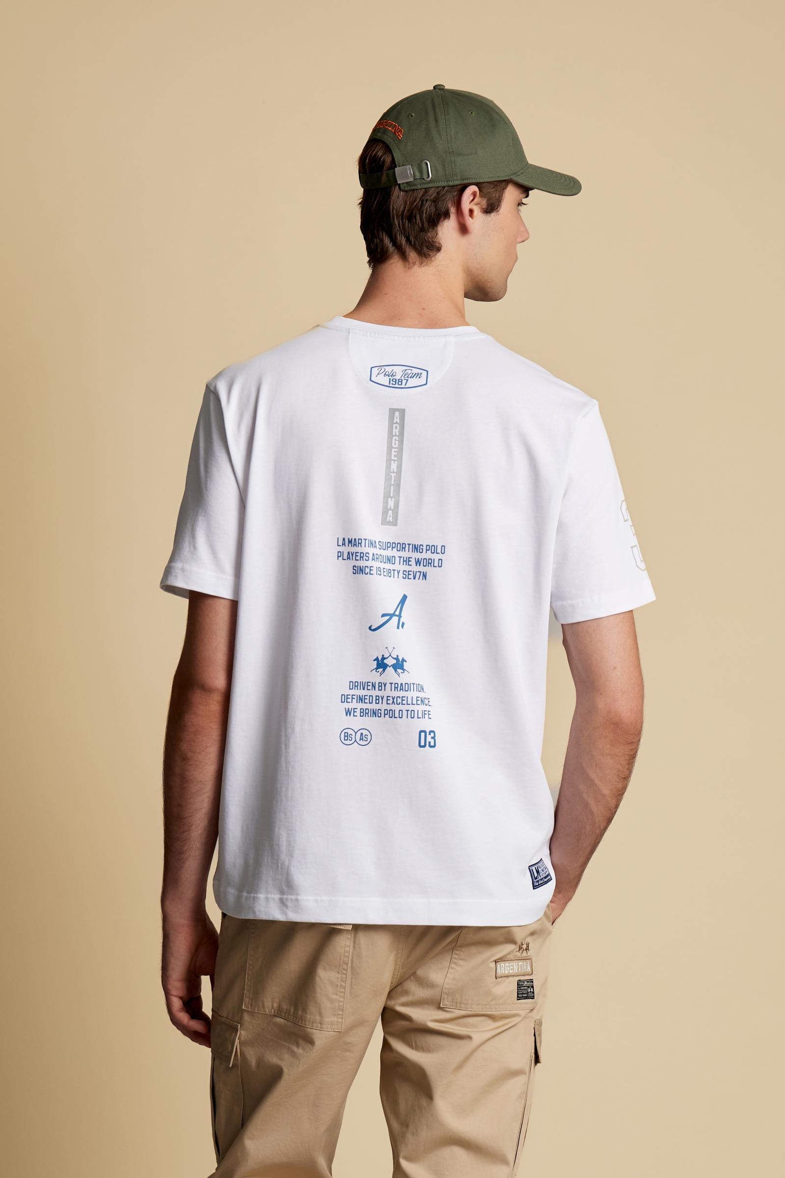 Men’s crew neck cotton jersey T-shirt Elite Polo – Ciceron