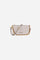 Calf leather pouch with shoulder strap, gold-tone metal details and braided cord for an elegant, distinctive touch. - SILK                                                                                                                                                                                                                                                                                                                                                                                                      