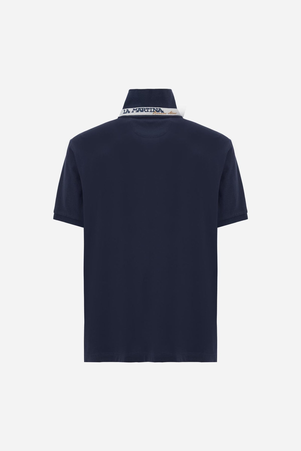 Men's regular fit polo with multicolor logo - Eduardo