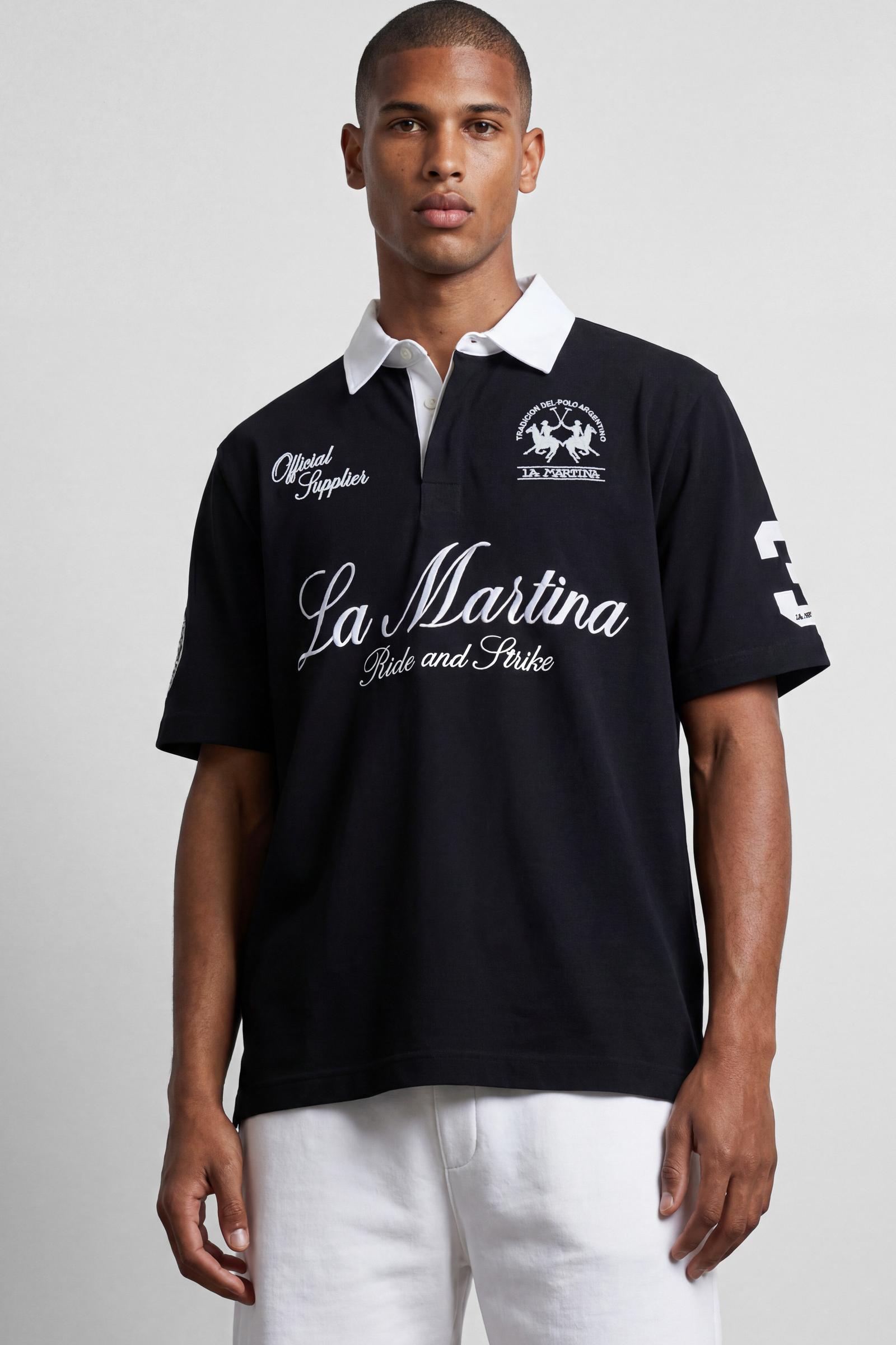 Polo manica corta in jersey di cotone – Limited Edition “Ride and Strike”