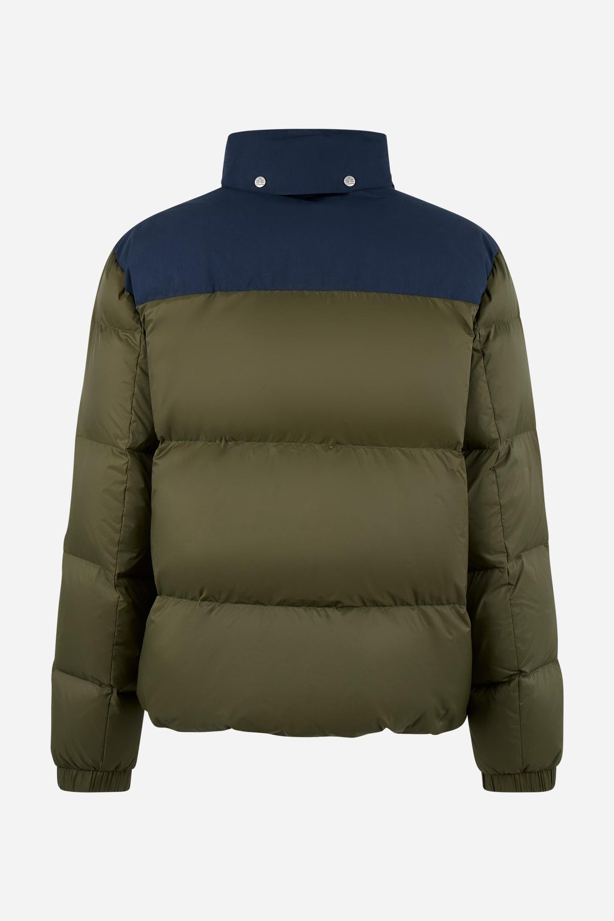 Men's down jacket with hood in nylon and feather - Dalton