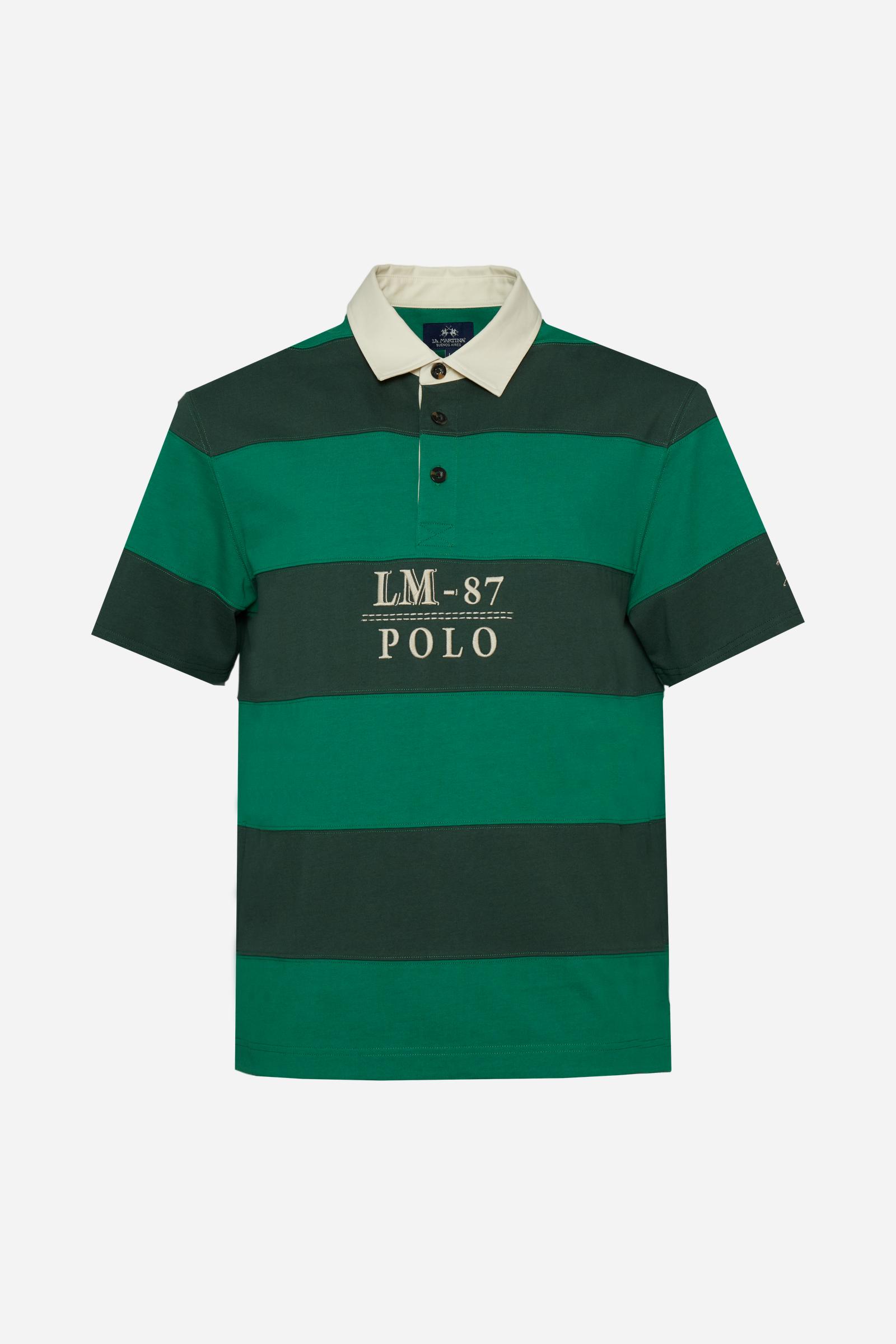 Polo rugby Heritage LM 87 en jersey de coton épais - Calixto