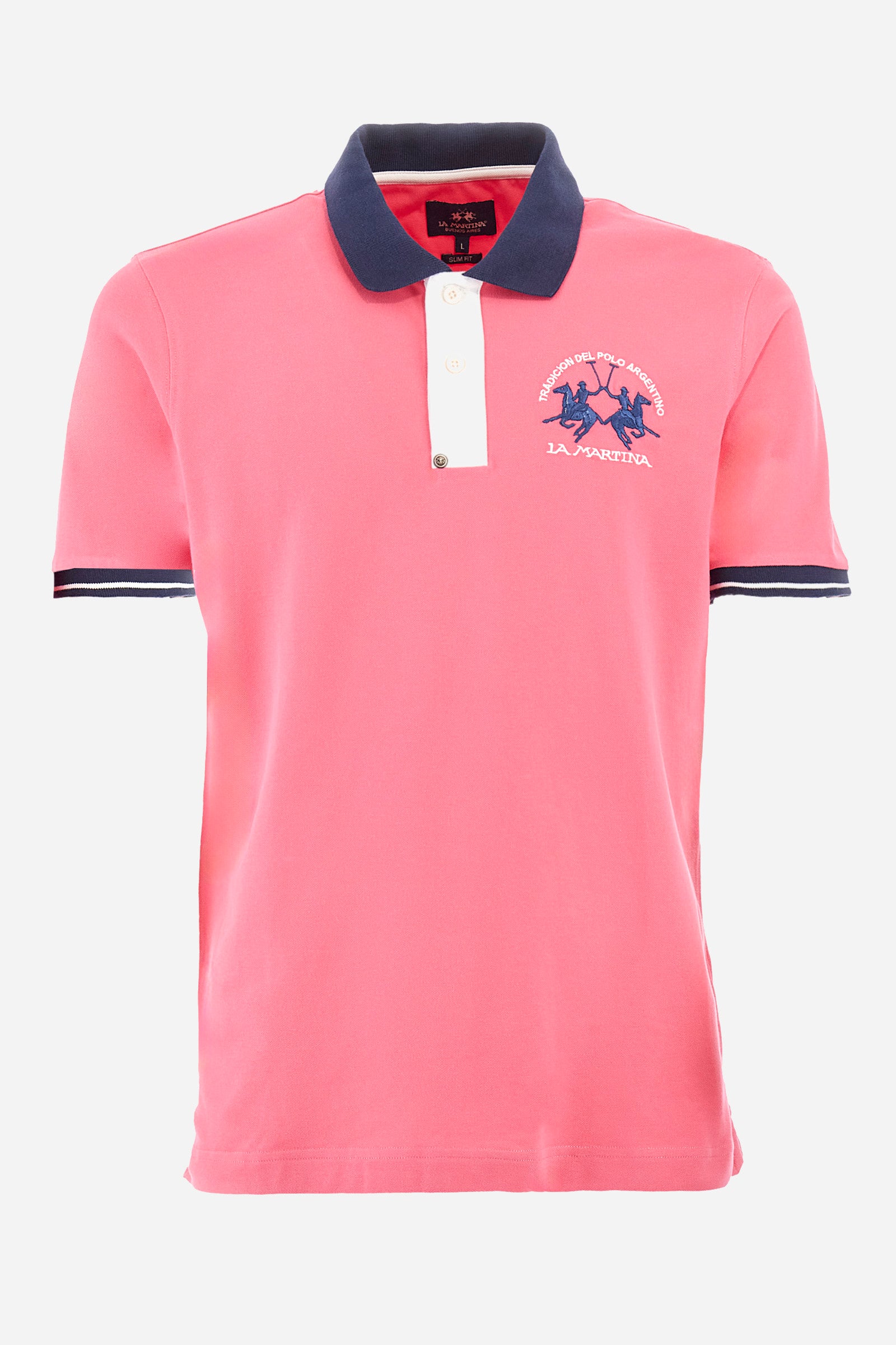 Regular-fit polo shirt in elasticated cotton - Trixie