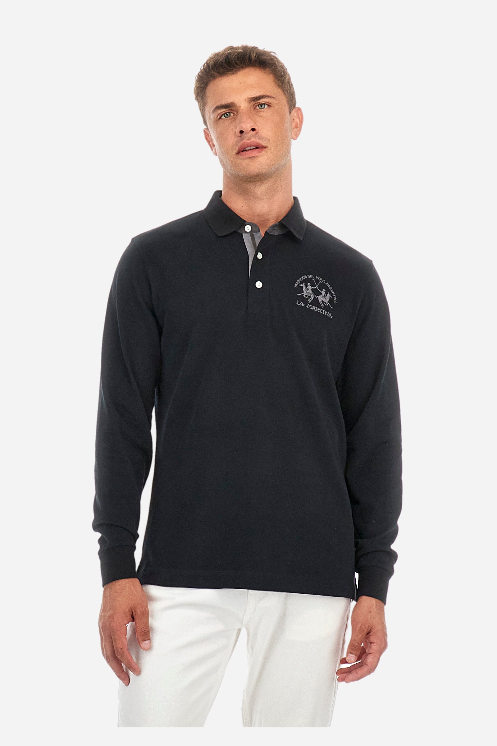 Regular-fit polo shirt in cotton - Clinton