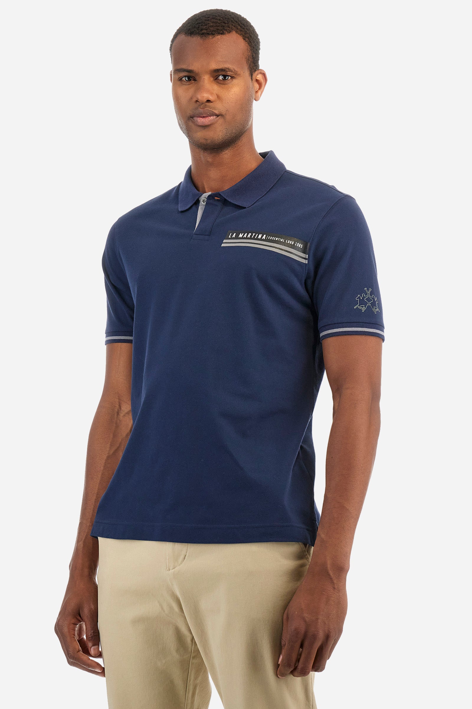 Poloshirt aus Stretch-Baumwolle, Regular Fit – Zaccariah