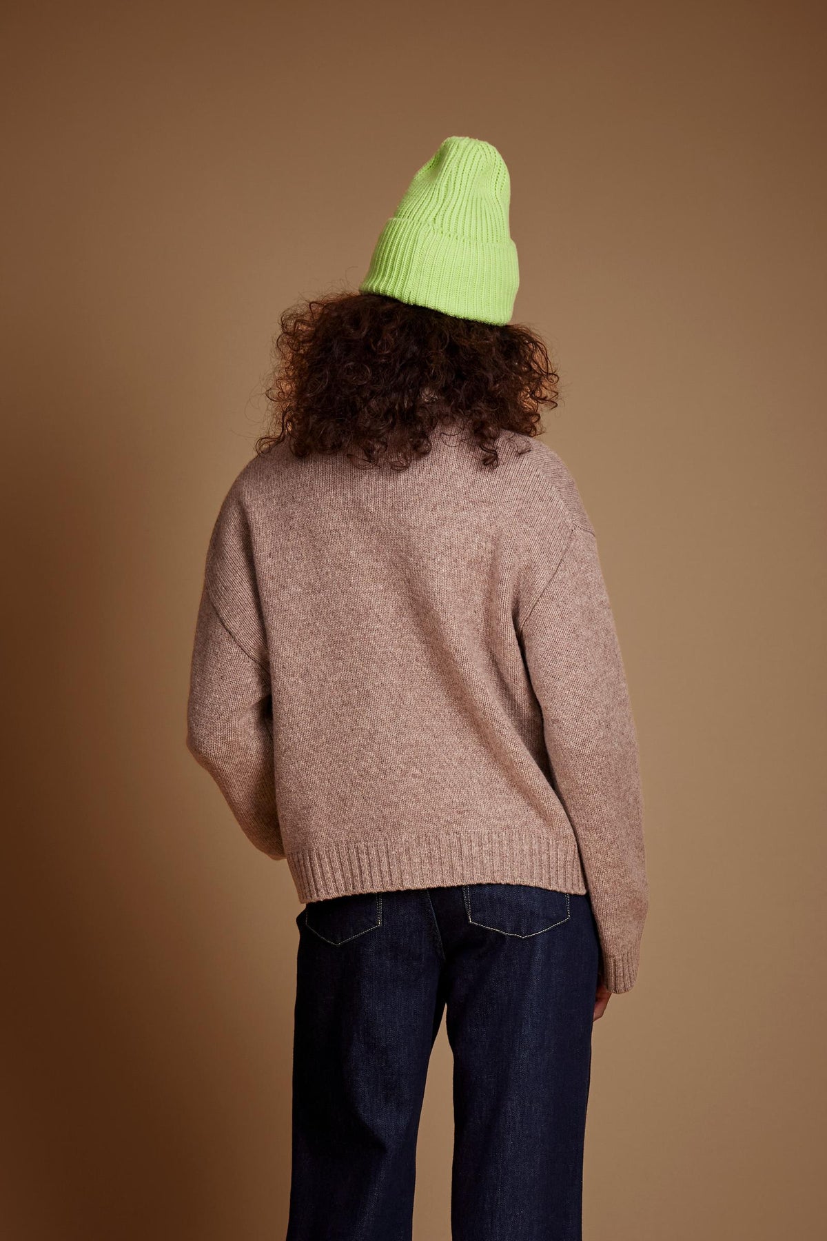 Women's merino wool cardigan with pockets - Elenice
