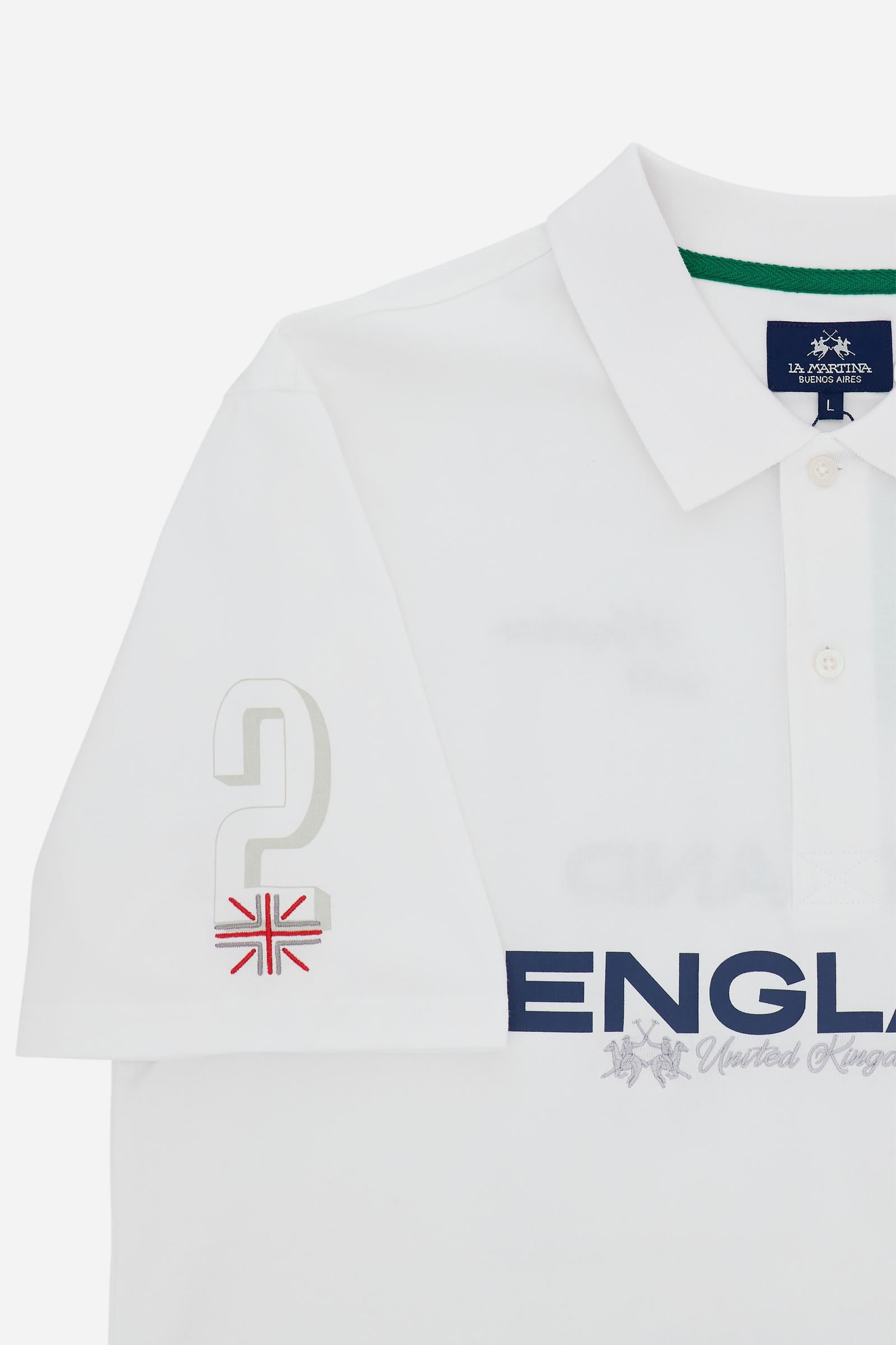 Men's cotton jersey polo England Edition - Cosmo – La Martina