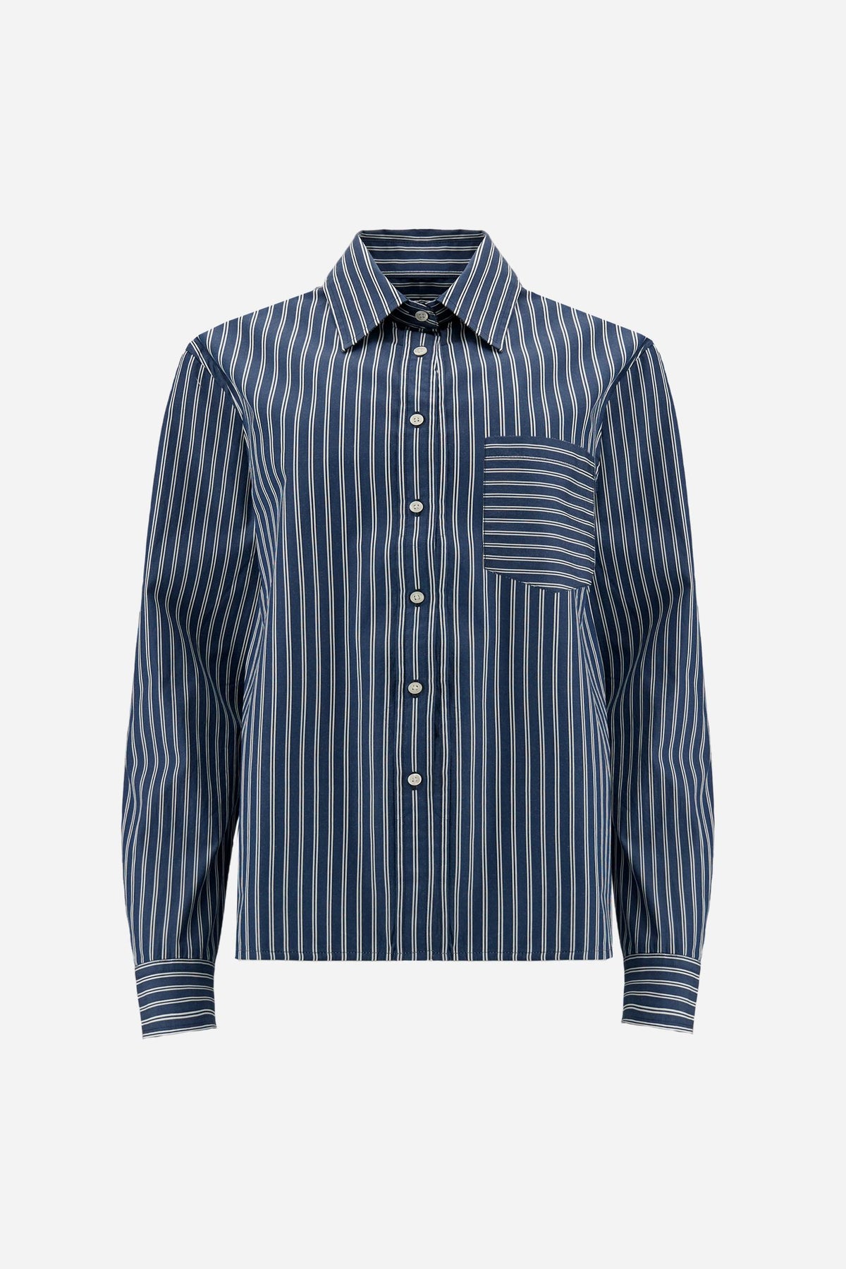 Women's striped cotton poplin shirt - Danila