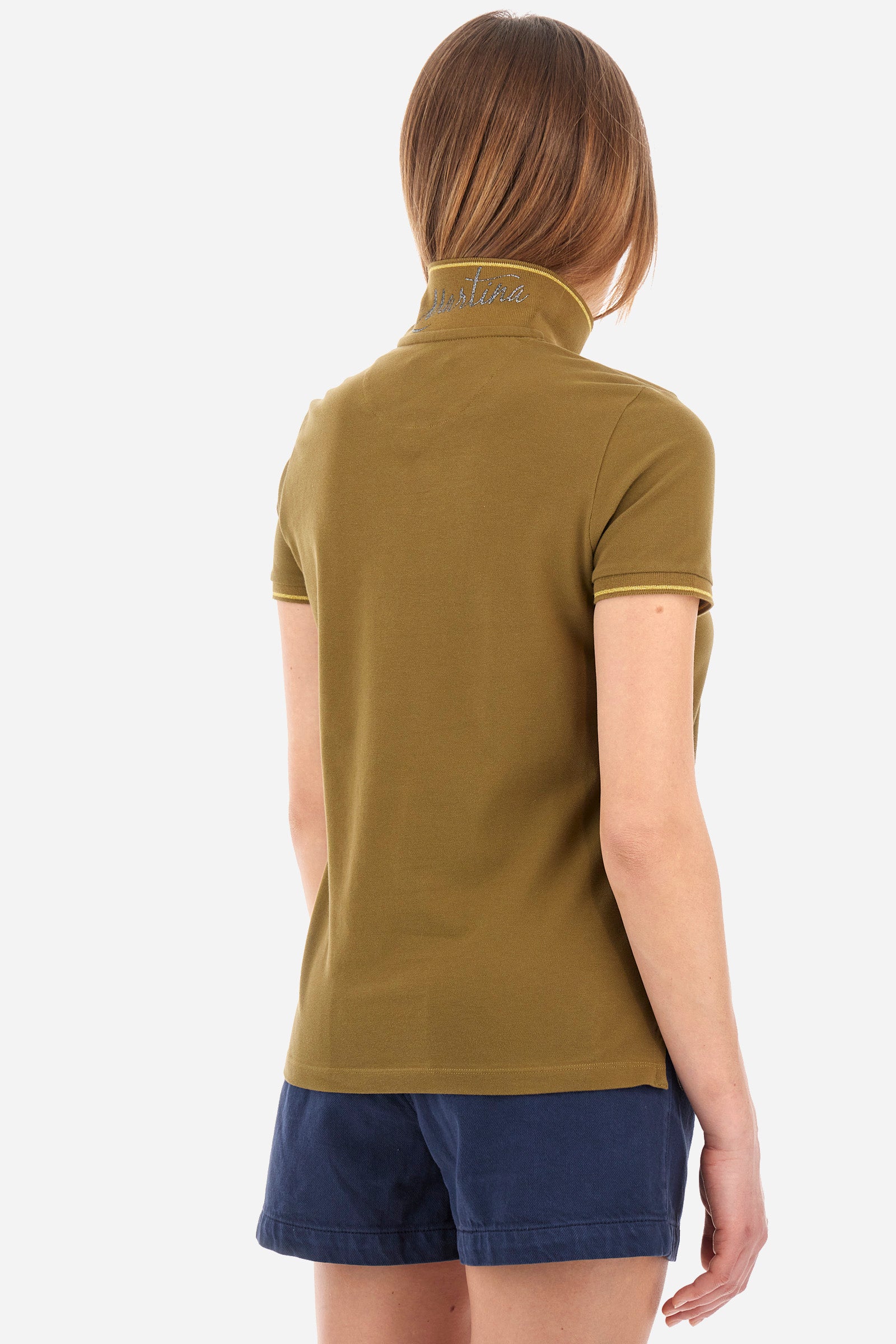 Poloshirt aus Stretch-Baumwolle Regular Fit – Yerina