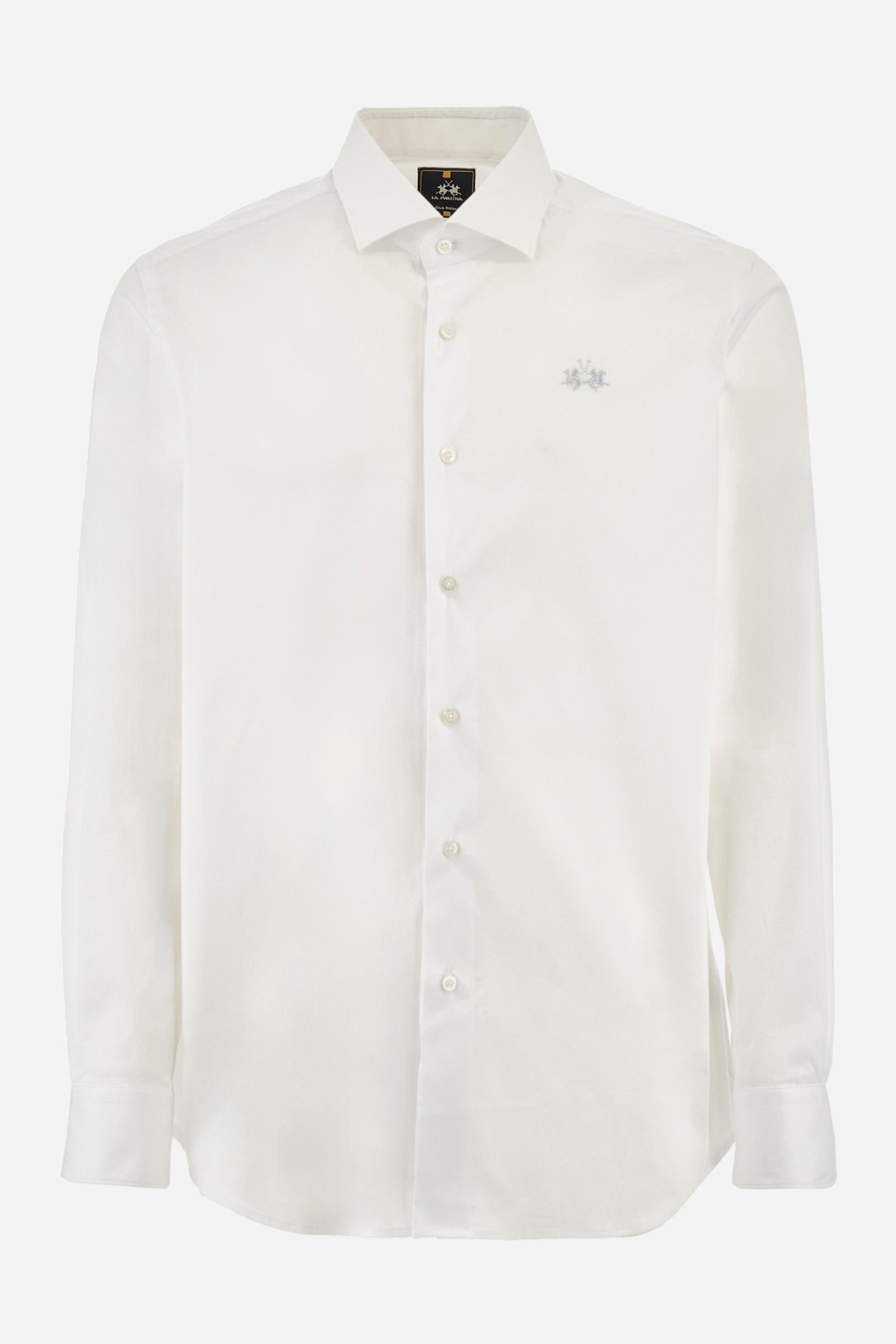 Plain-coloured cotton shirt