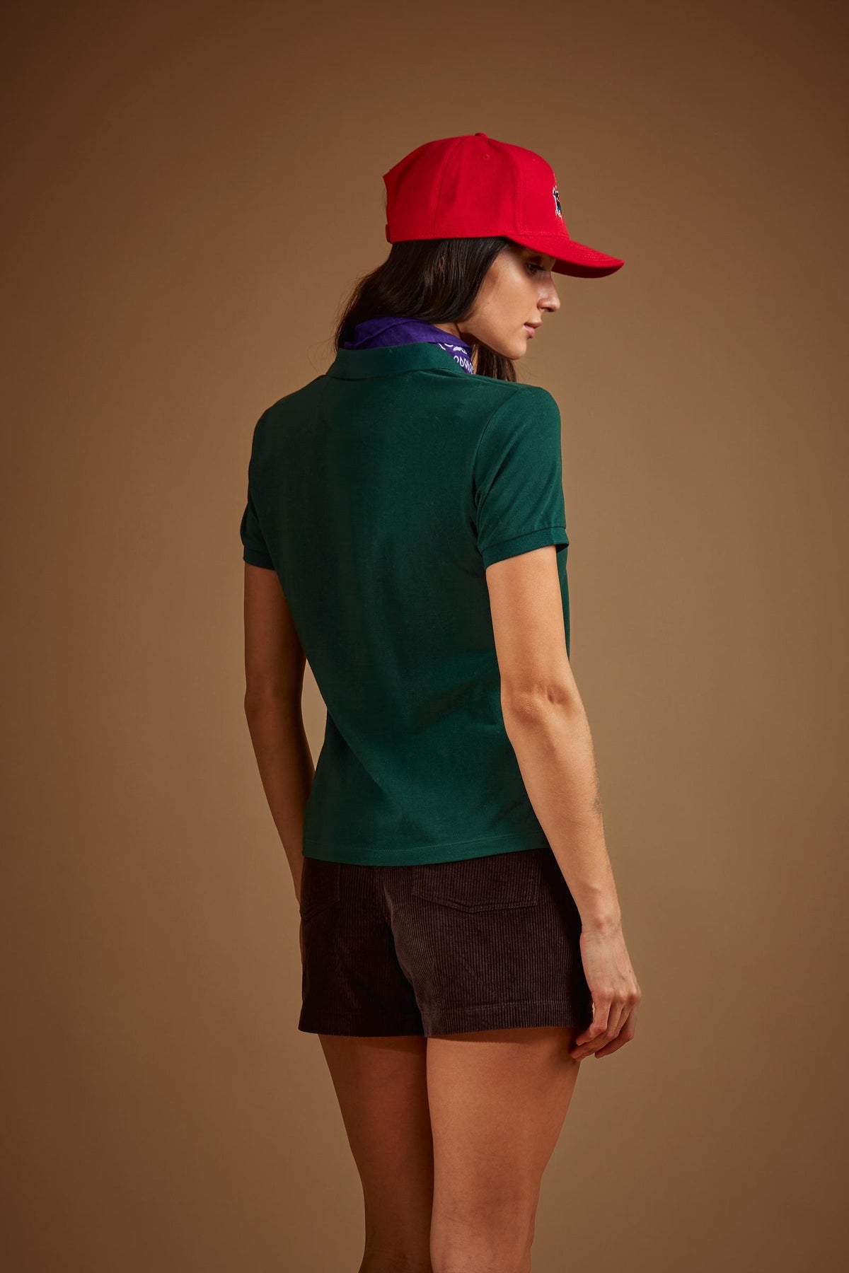 Women's short sleeve stretch piqué polo SLIM FIT - Eleanor