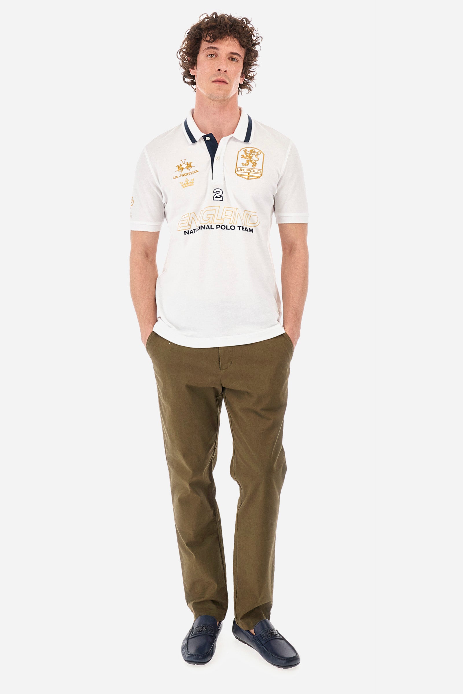 Poloshirt aus Stretch-Baumwolle Regular Fit – Yitzhak