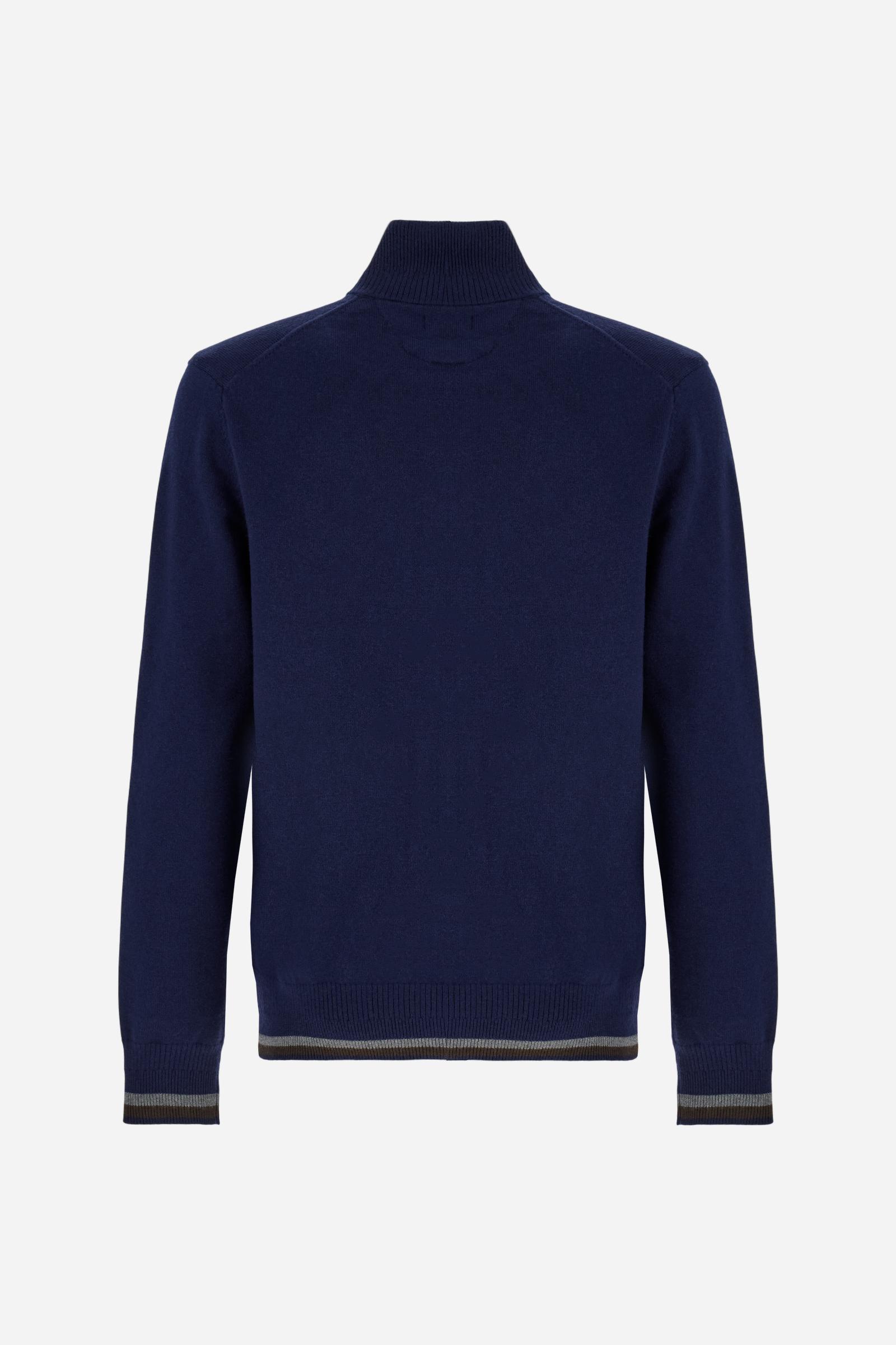 Men’s full-zip sweater with high collar Polo Club - Brooks